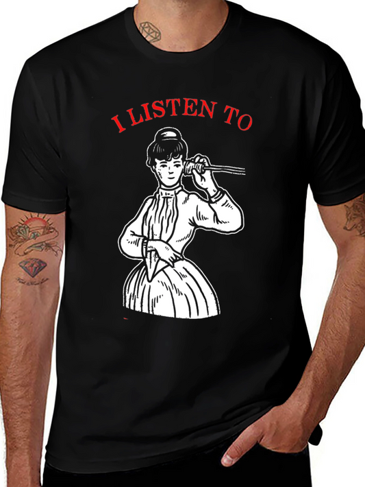Retro I Listen To Graphic T-Shirt