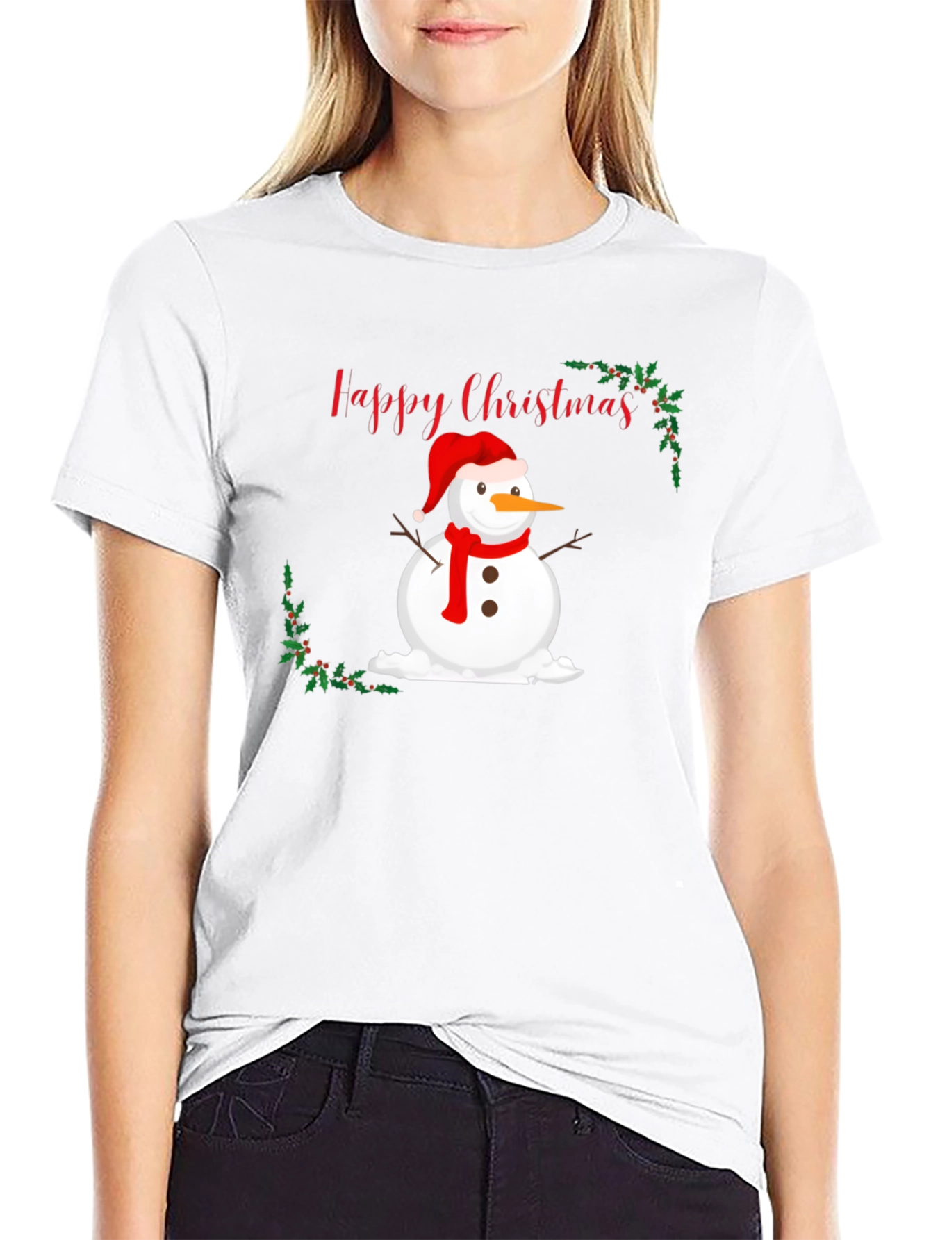 Happy Christmas Snowman T-Shirt