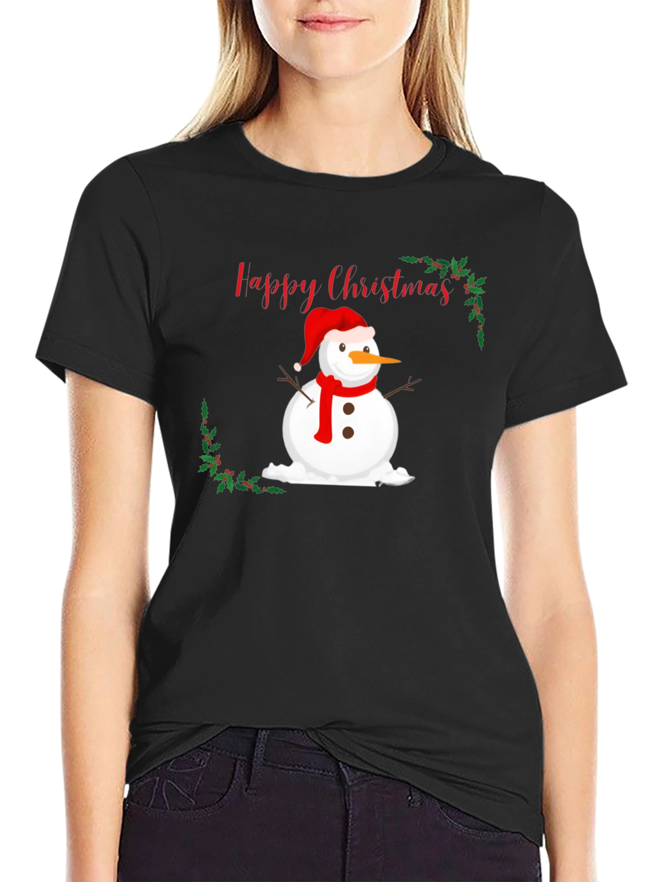 Happy Christmas Snowman T-Shirt