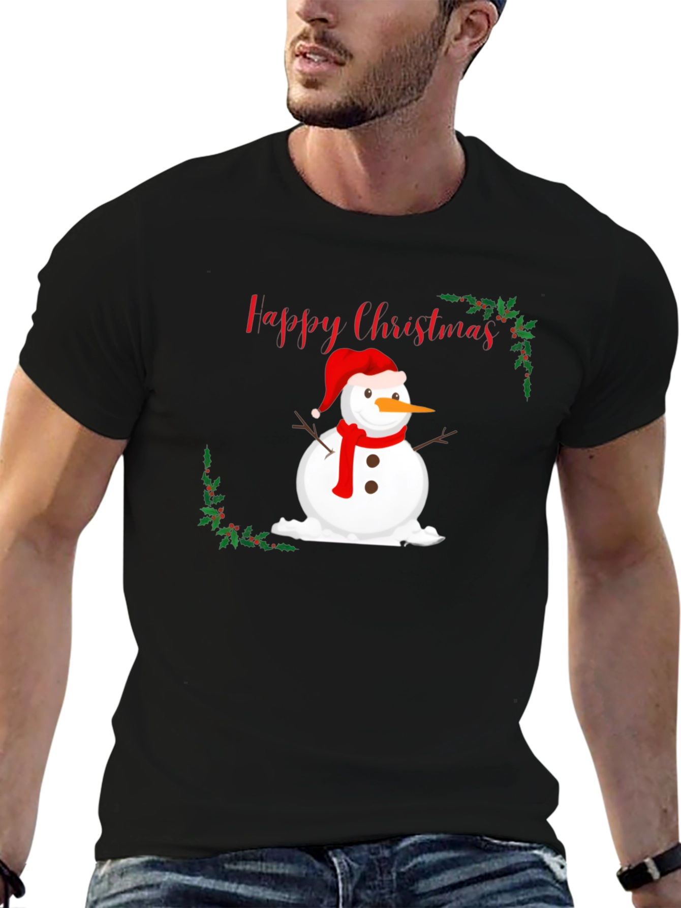 Happy Christmas Snowman T-Shirt