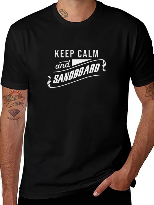 Keep Calm and Sandboard Graphic T-Shirt