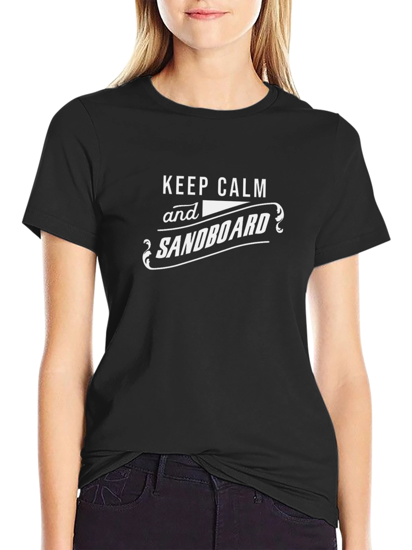 Keep Calm and Sandboard Graphic T-Shirt