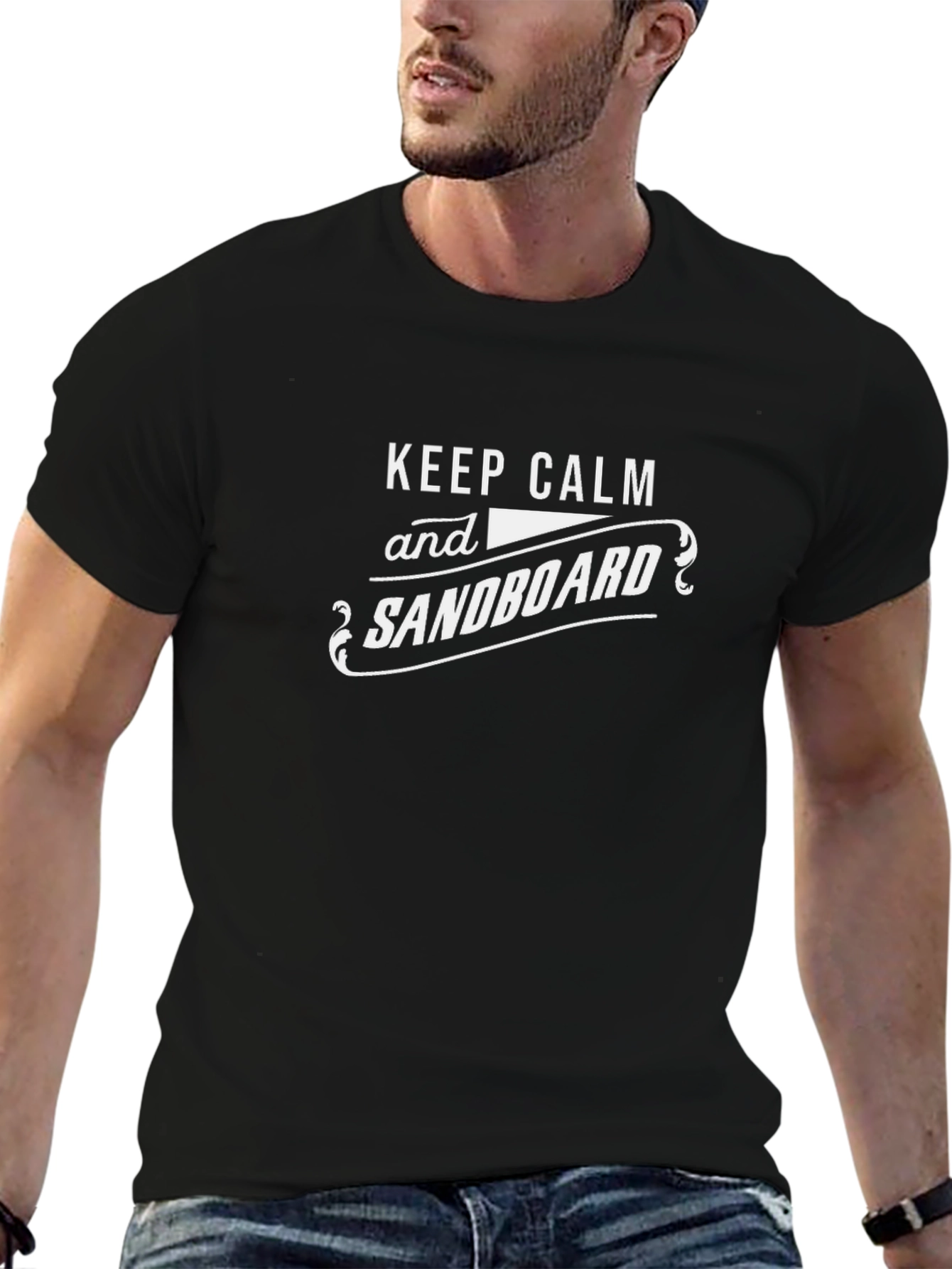 Keep Calm and Sandboard Graphic T-Shirt