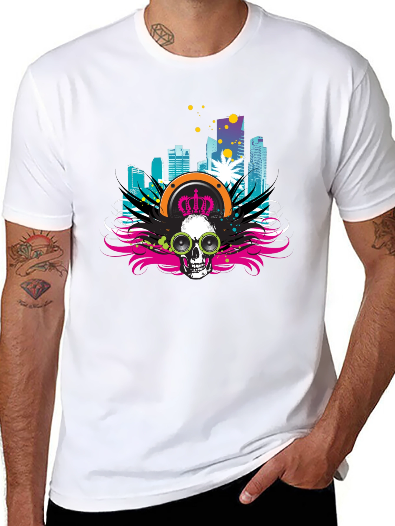 Skull City Black T-Shirt
