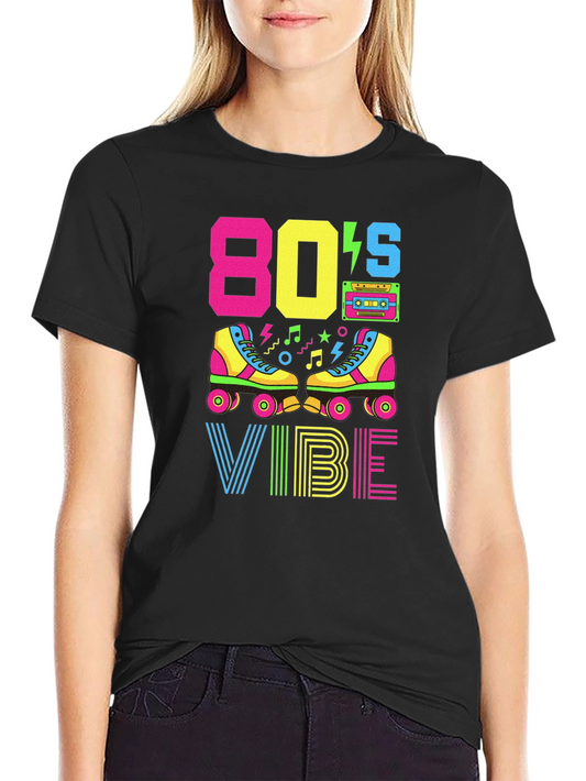 Retro 80s Vibe Graphic T-Shirt