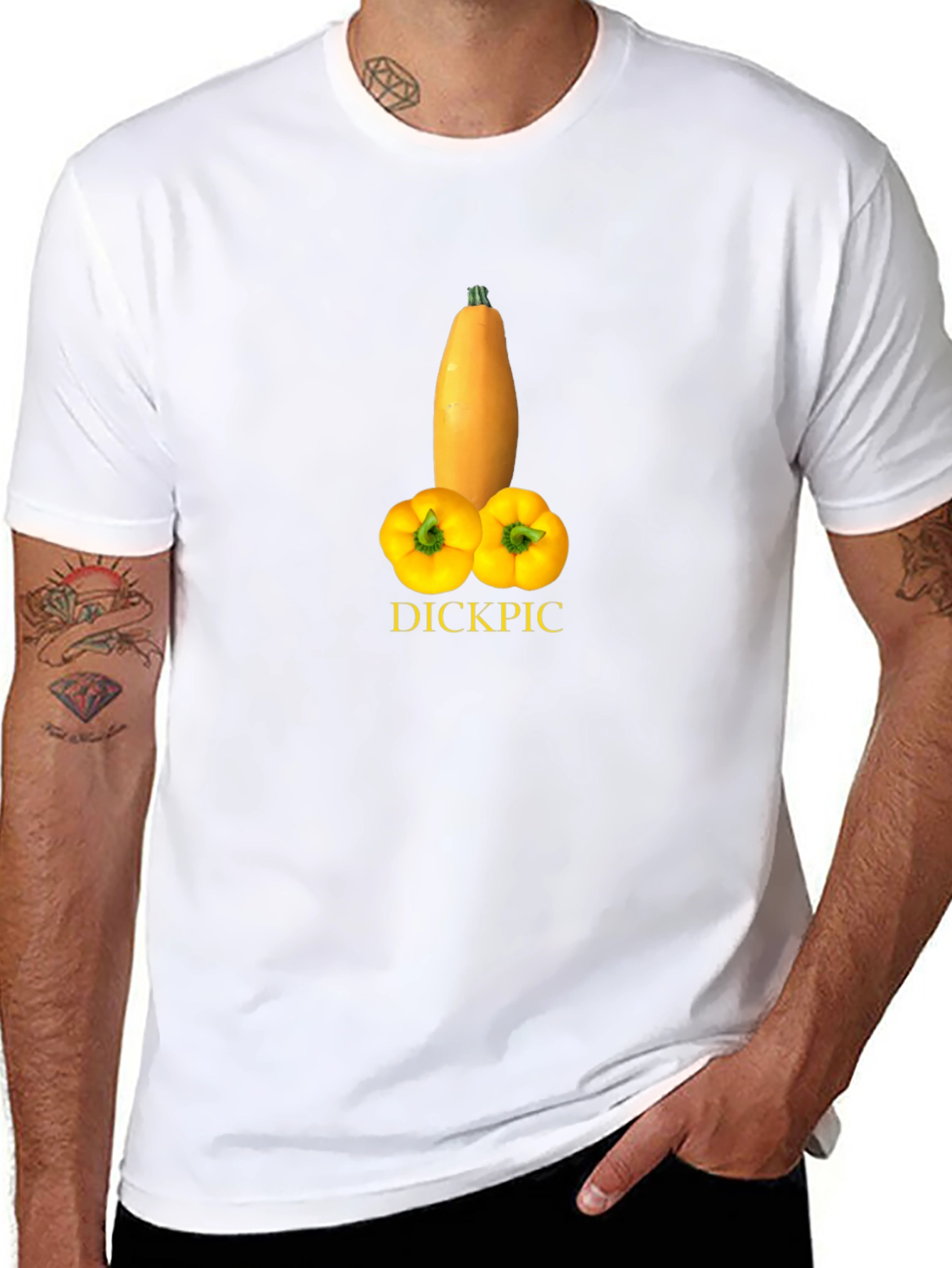 Humorous DICKPIC Graphic T-Shirt
