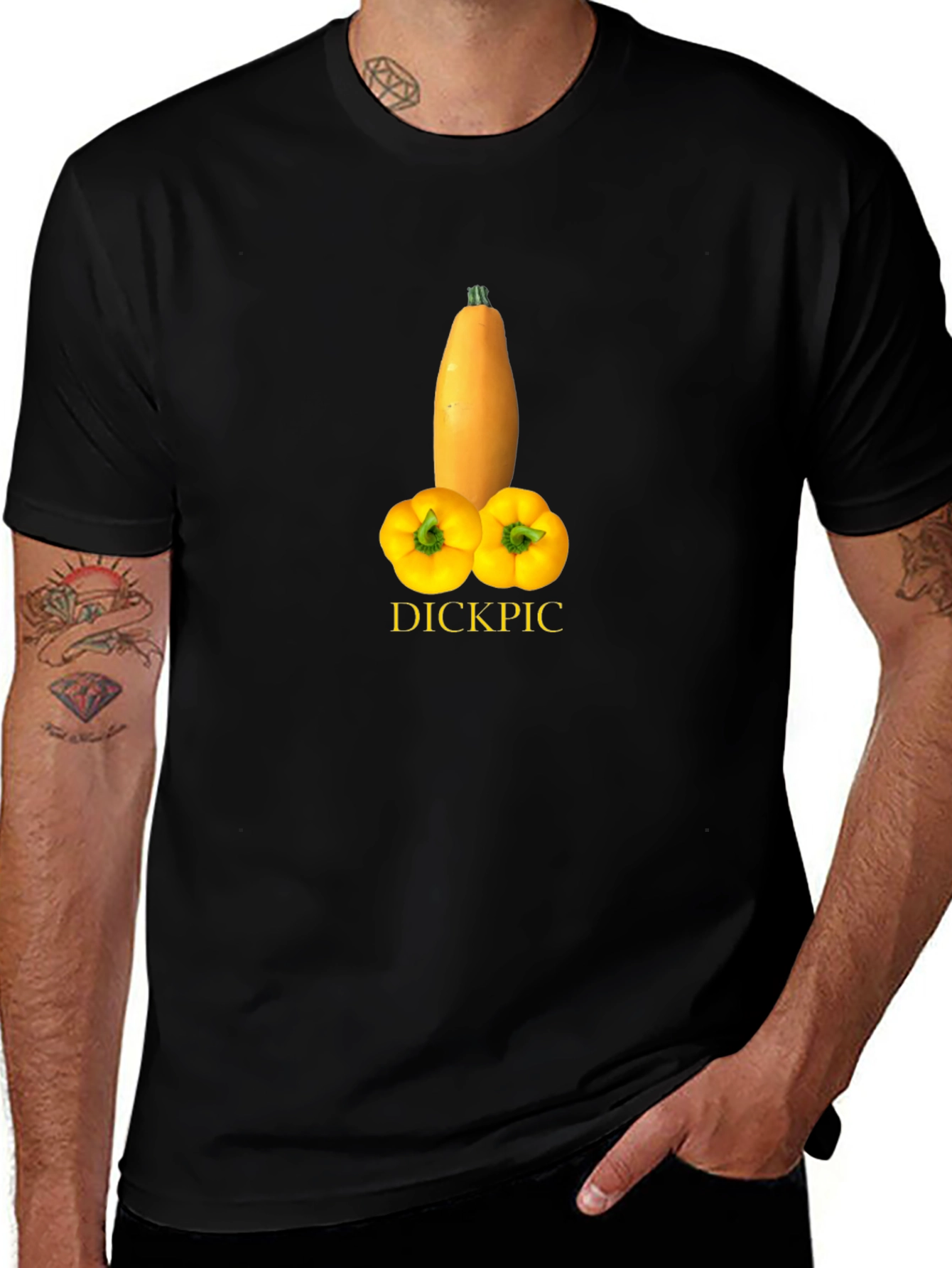 Humorous DICKPIC Graphic T-Shirt