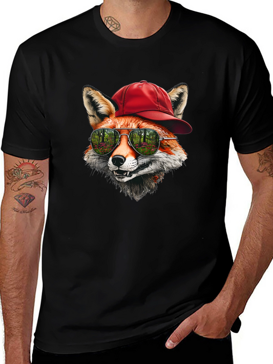 Cool Fox Graphic Tee - Unique Animal Design