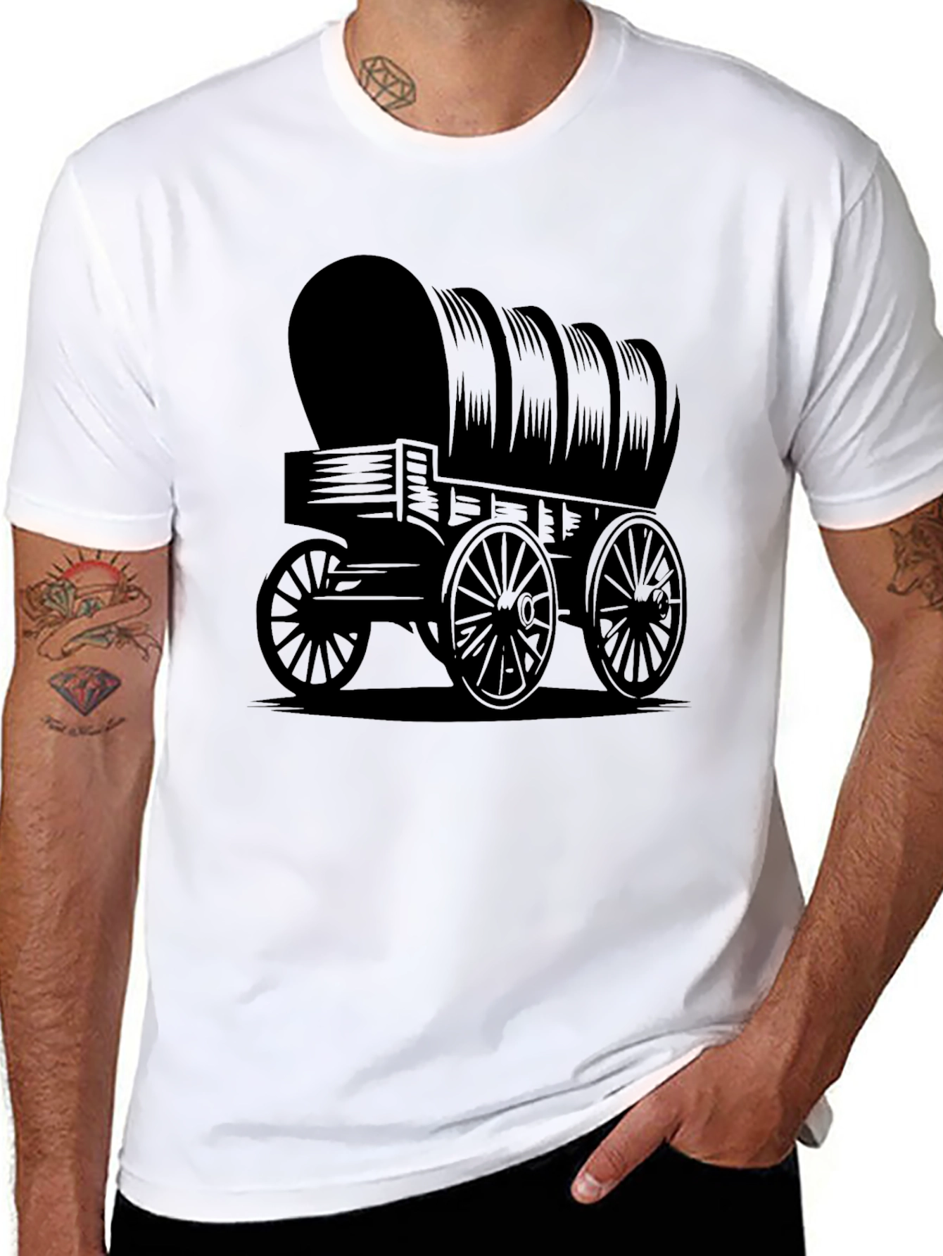 Covered Wagon Graphic Tee