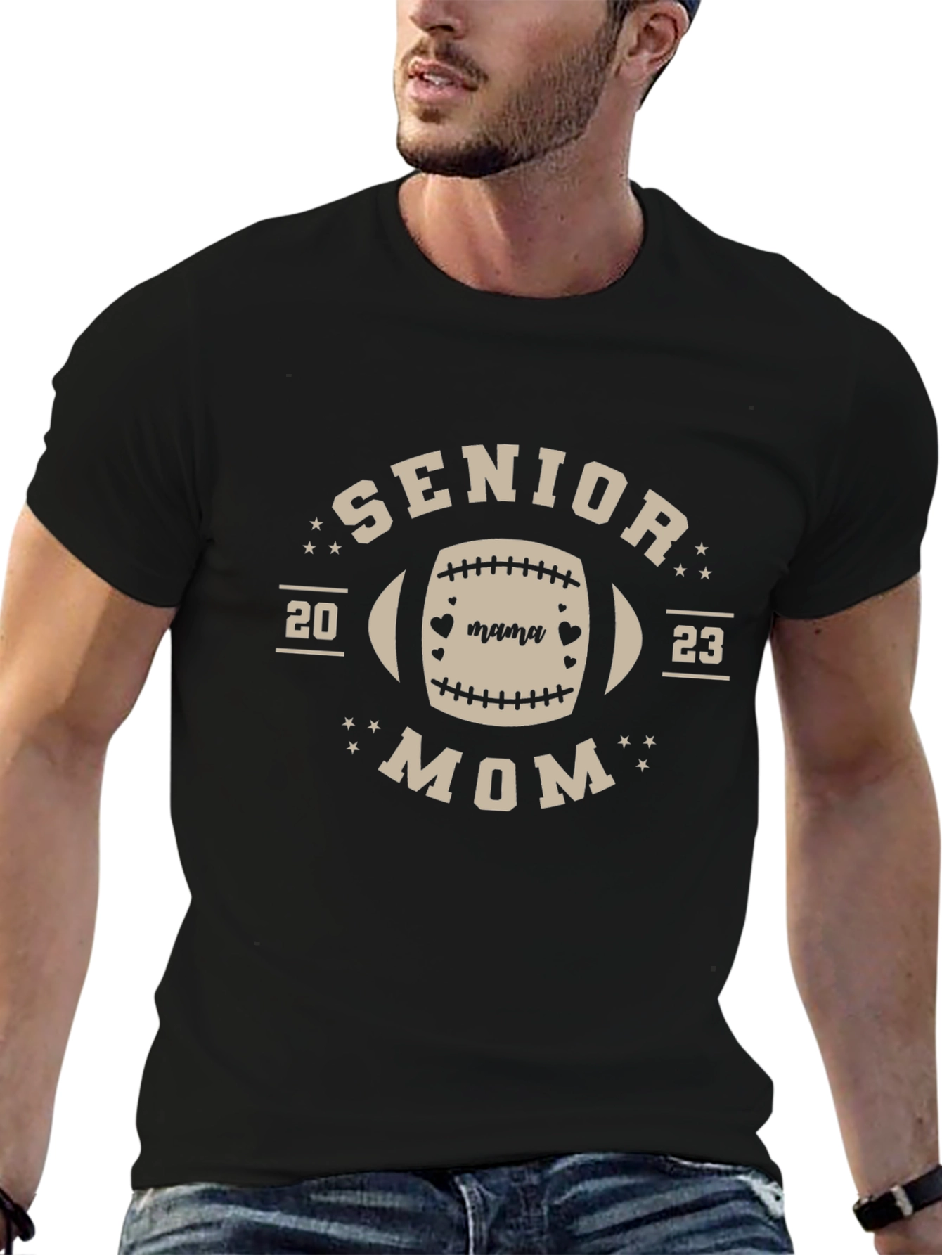 Senior Mom 2023 Football T-Shirt