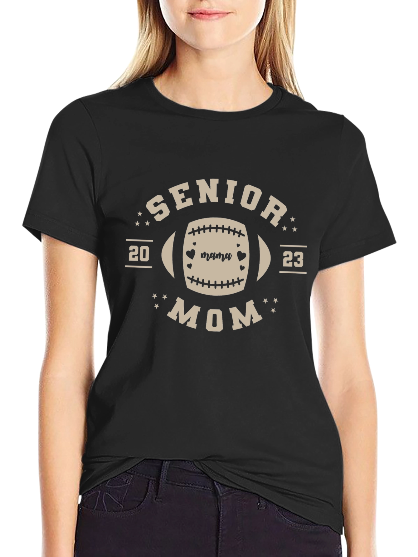 Senior Mom 2023 Football T-Shirt
