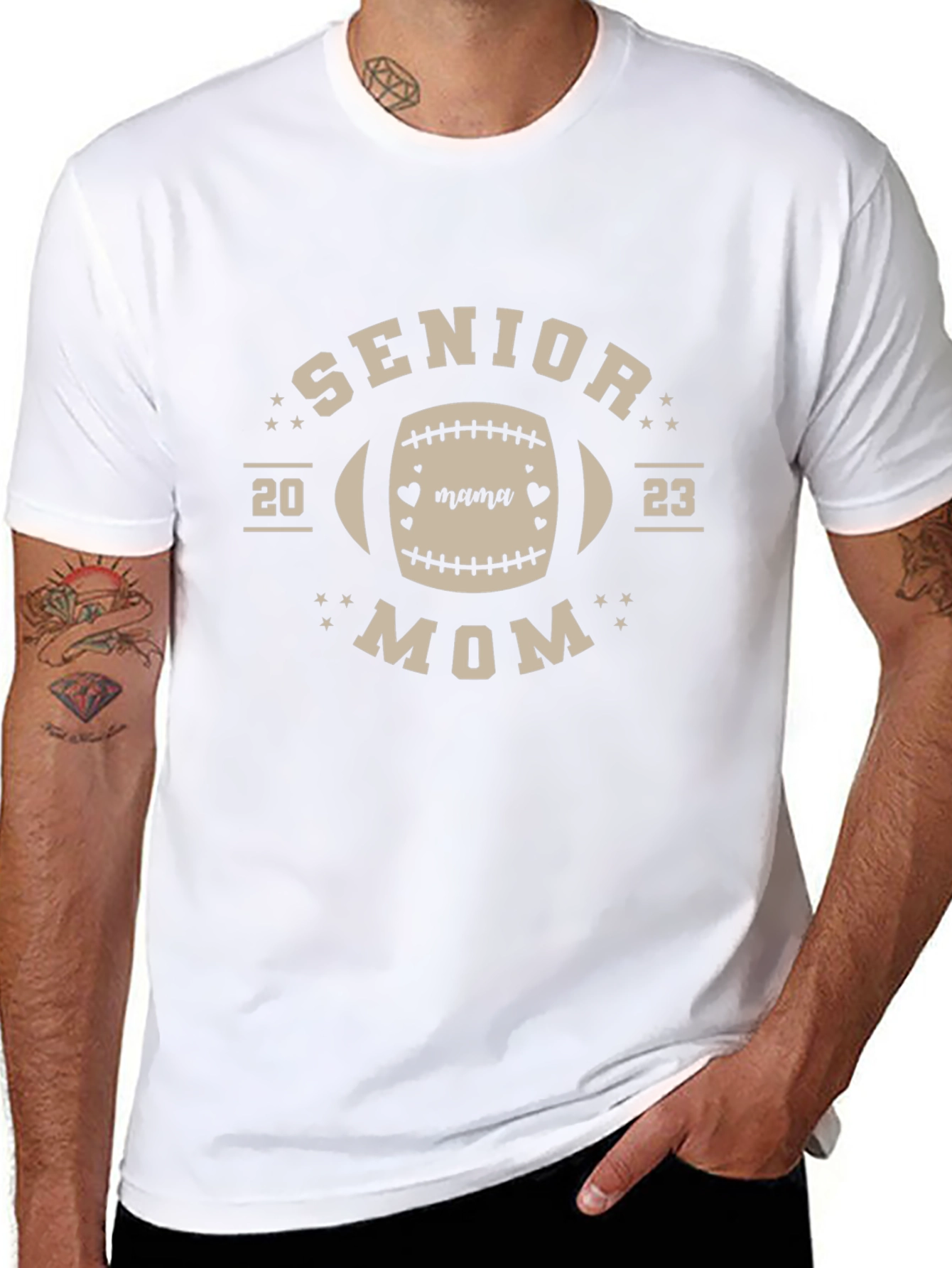 Senior Mom 2023 Football T-Shirt