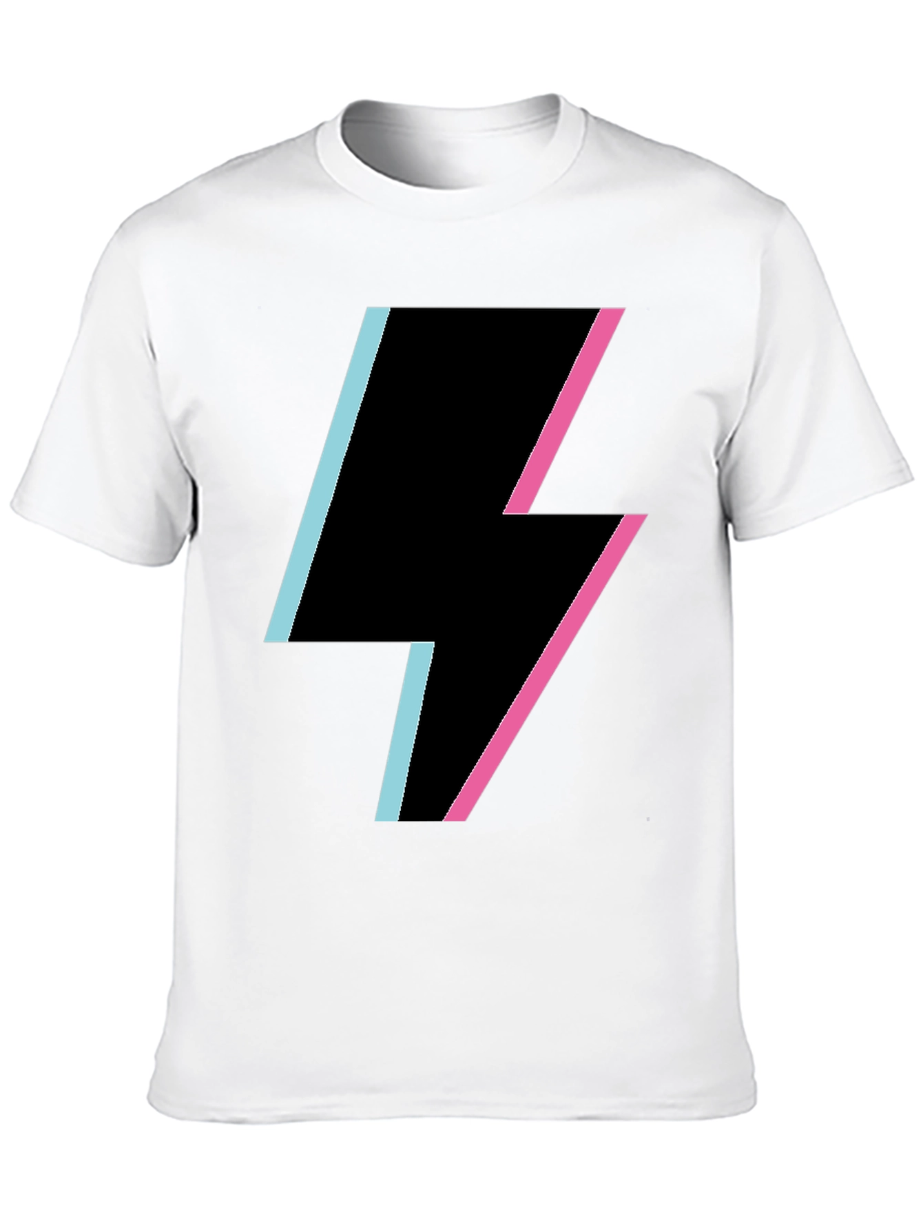 Black Lightning Bolt Graphic Tee - Stylish & Trendy