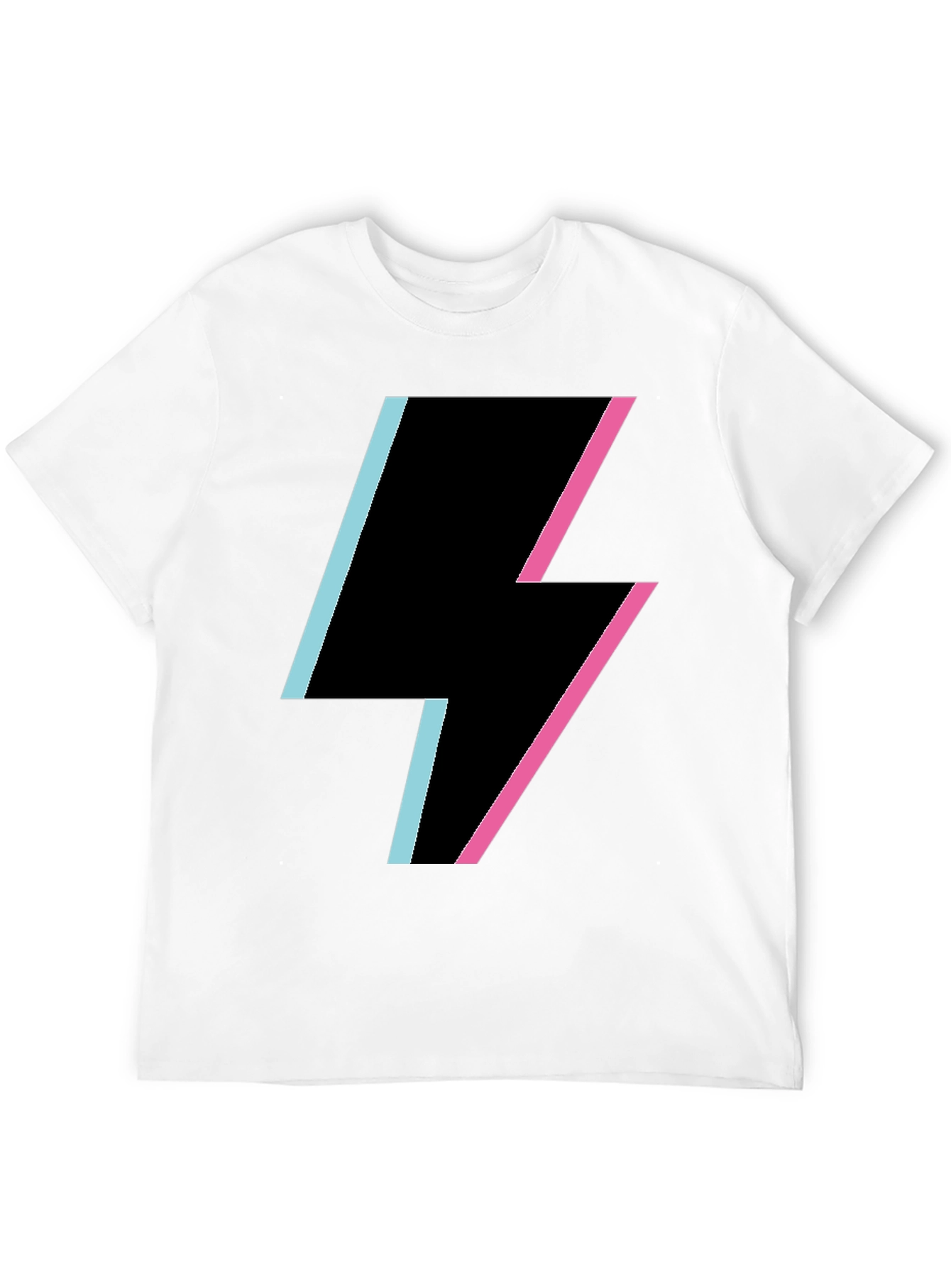 Black Lightning Bolt Graphic Tee - Stylish & Trendy