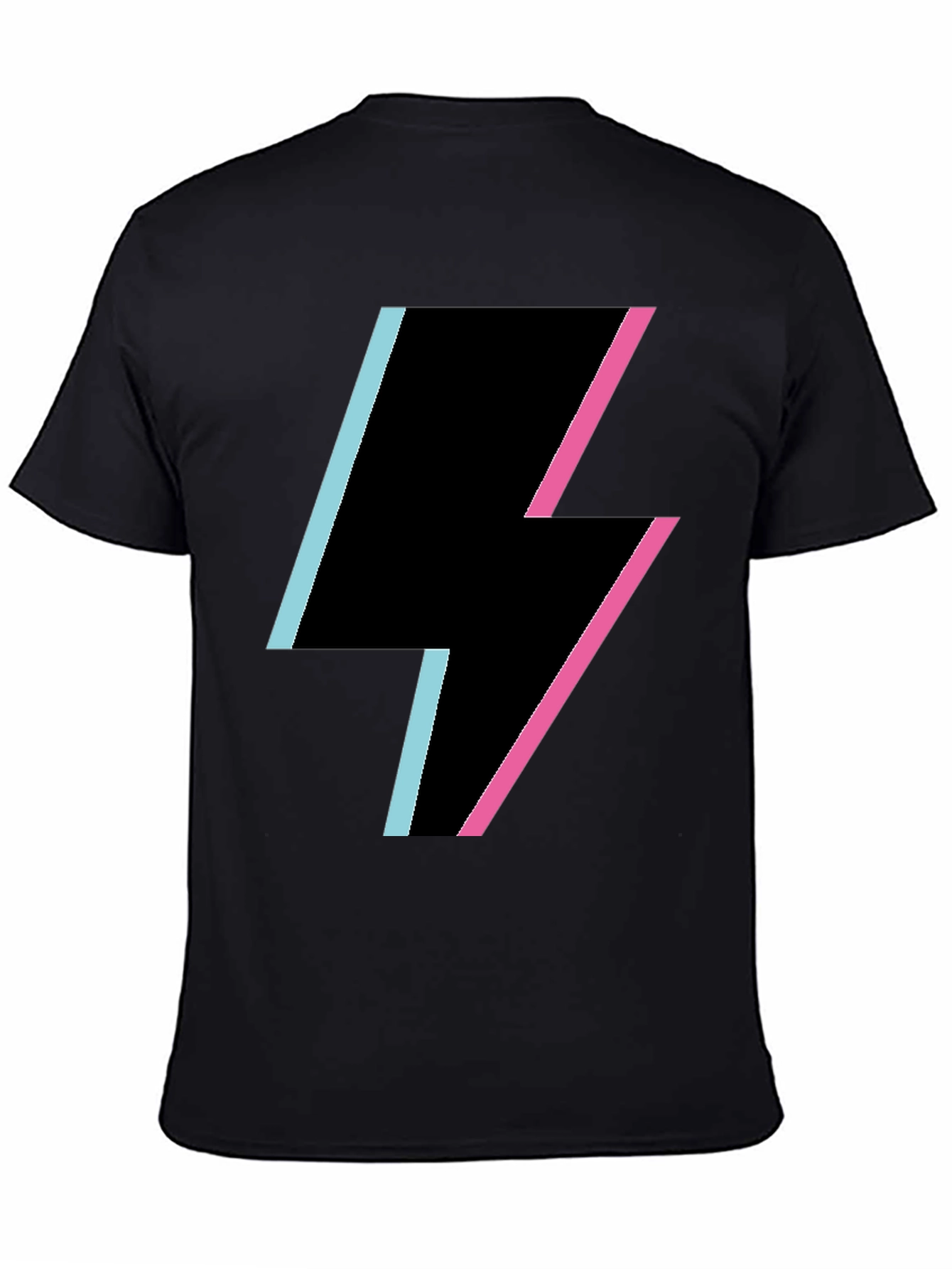 Black Lightning Bolt Graphic Tee - Stylish & Trendy