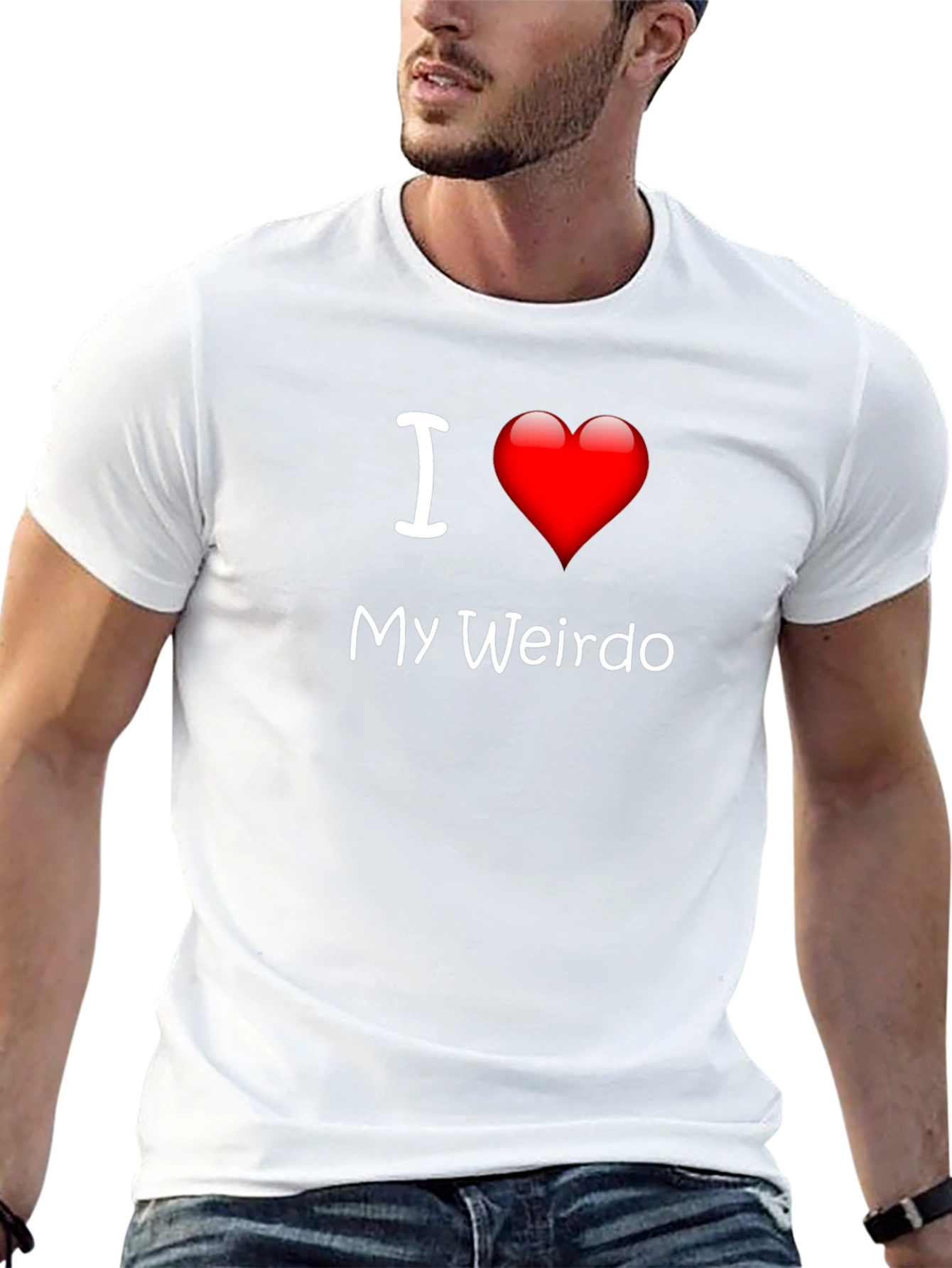I Heart My Weirdo Black T-Shirt