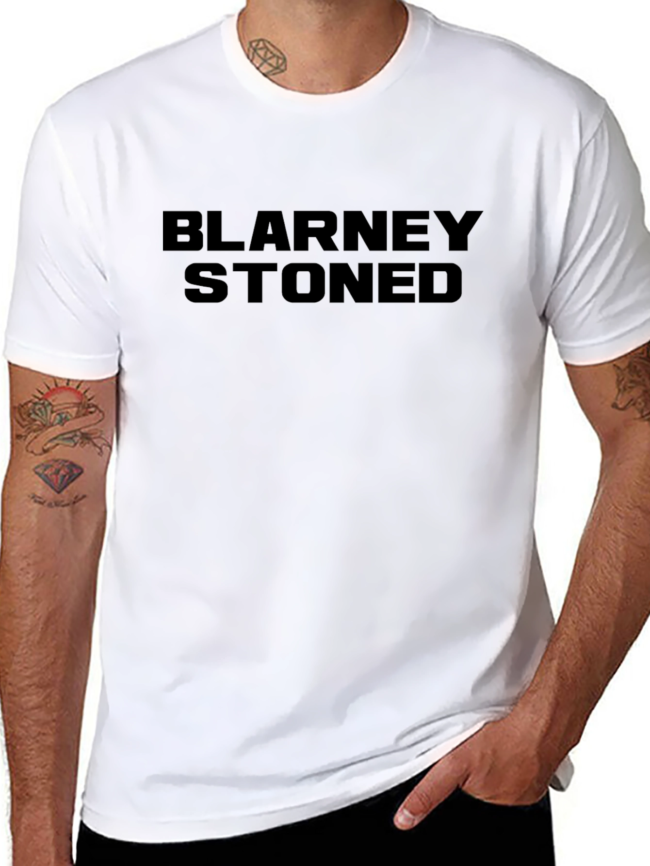 Blarney Stoned Graphic T-Shirt - Black Casual Tee