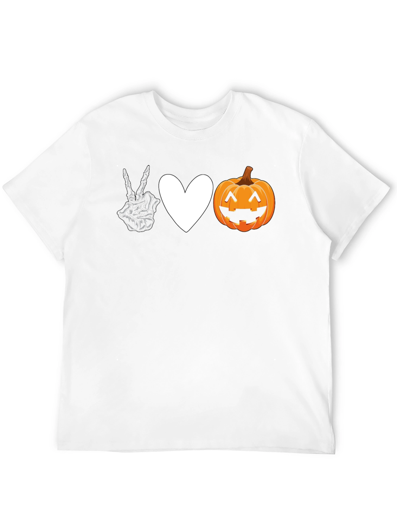 Peace Love Pumpkin Halloween T-Shirt