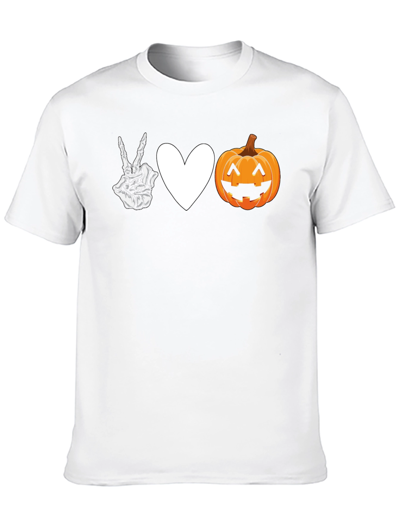 Peace Love Pumpkin Halloween T-Shirt