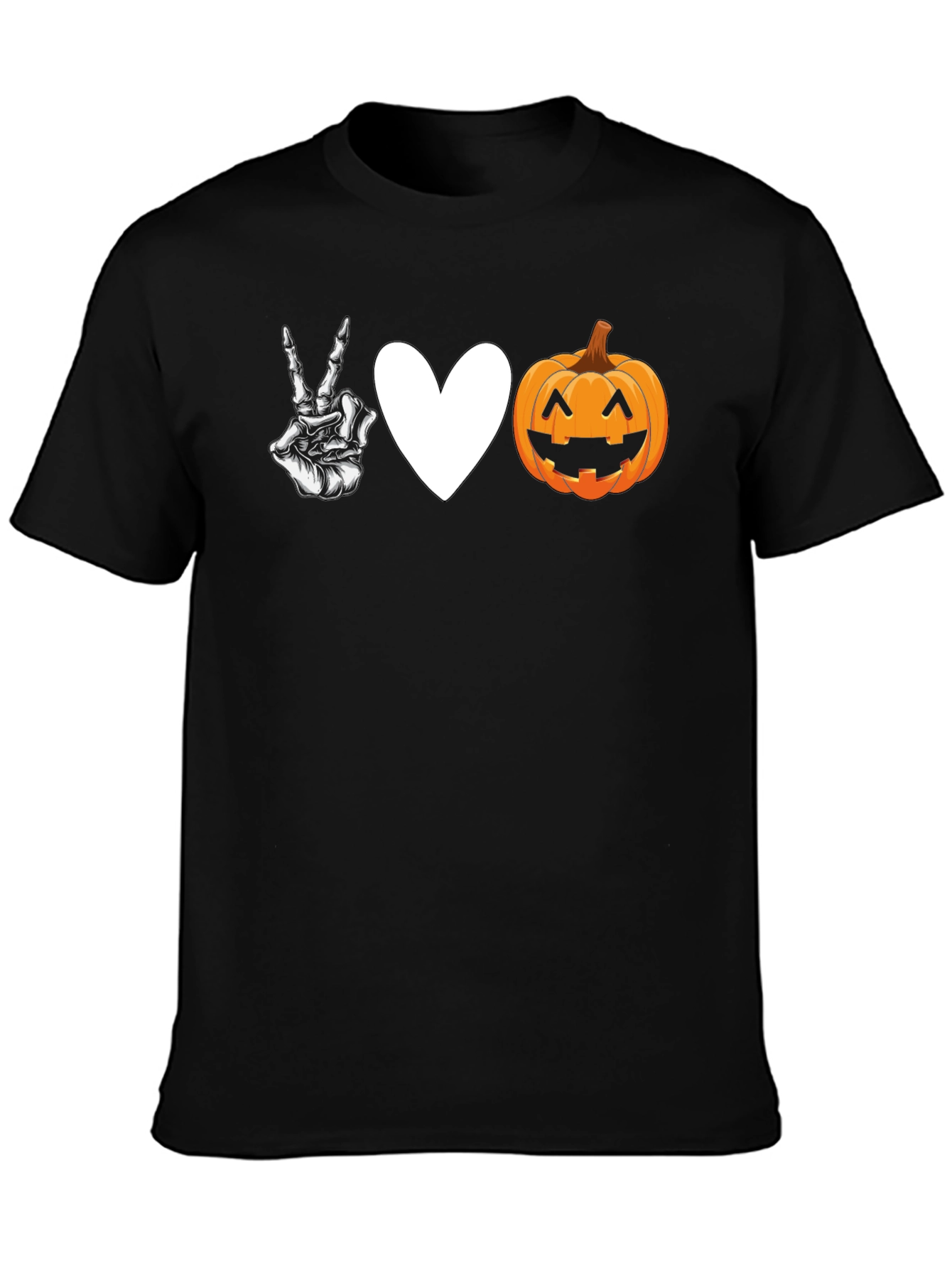 Peace Love Pumpkin Halloween T-Shirt