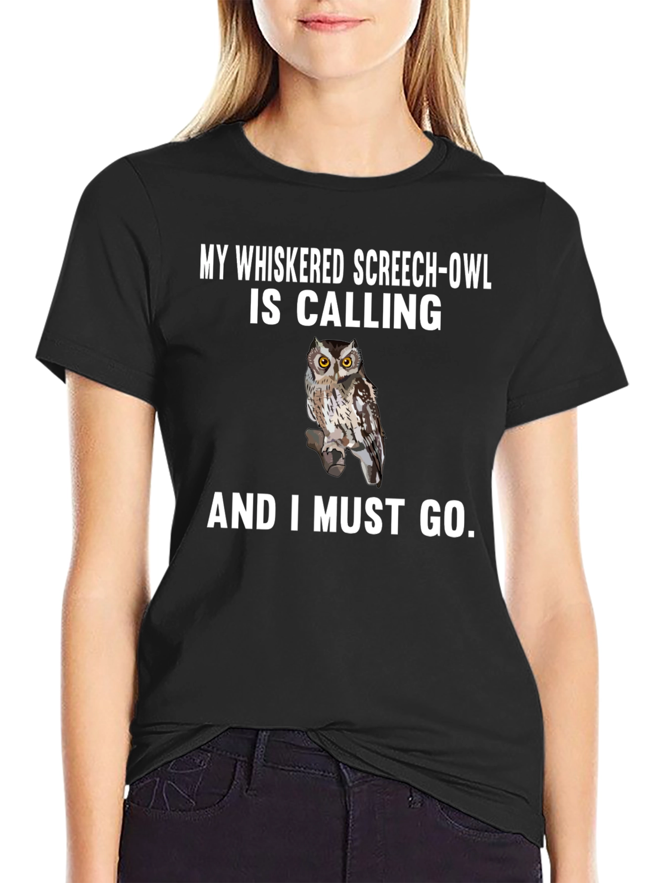 Whiskered Screech-Owl Graphic Tee