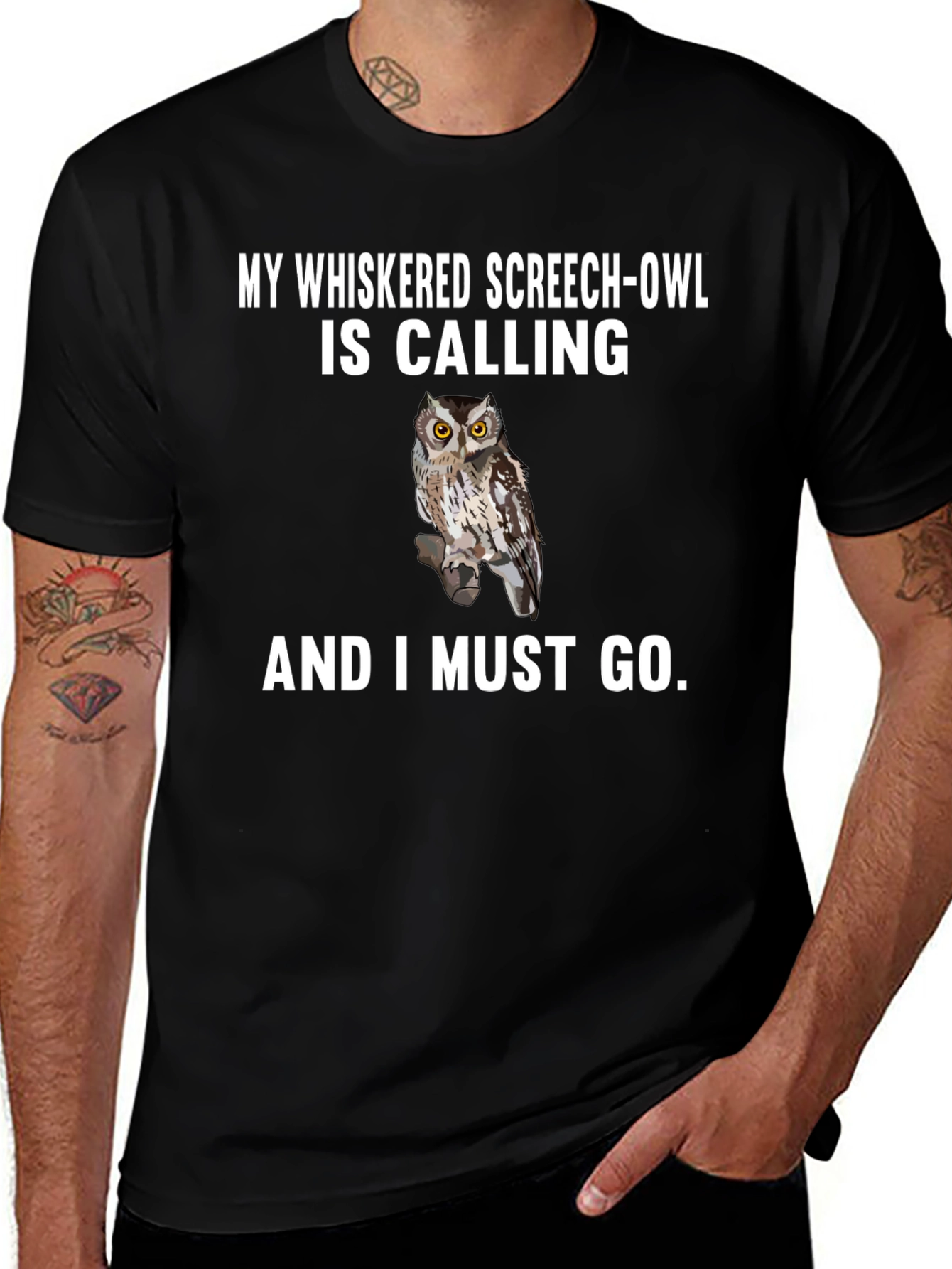 Whiskered Screech-Owl Graphic Tee