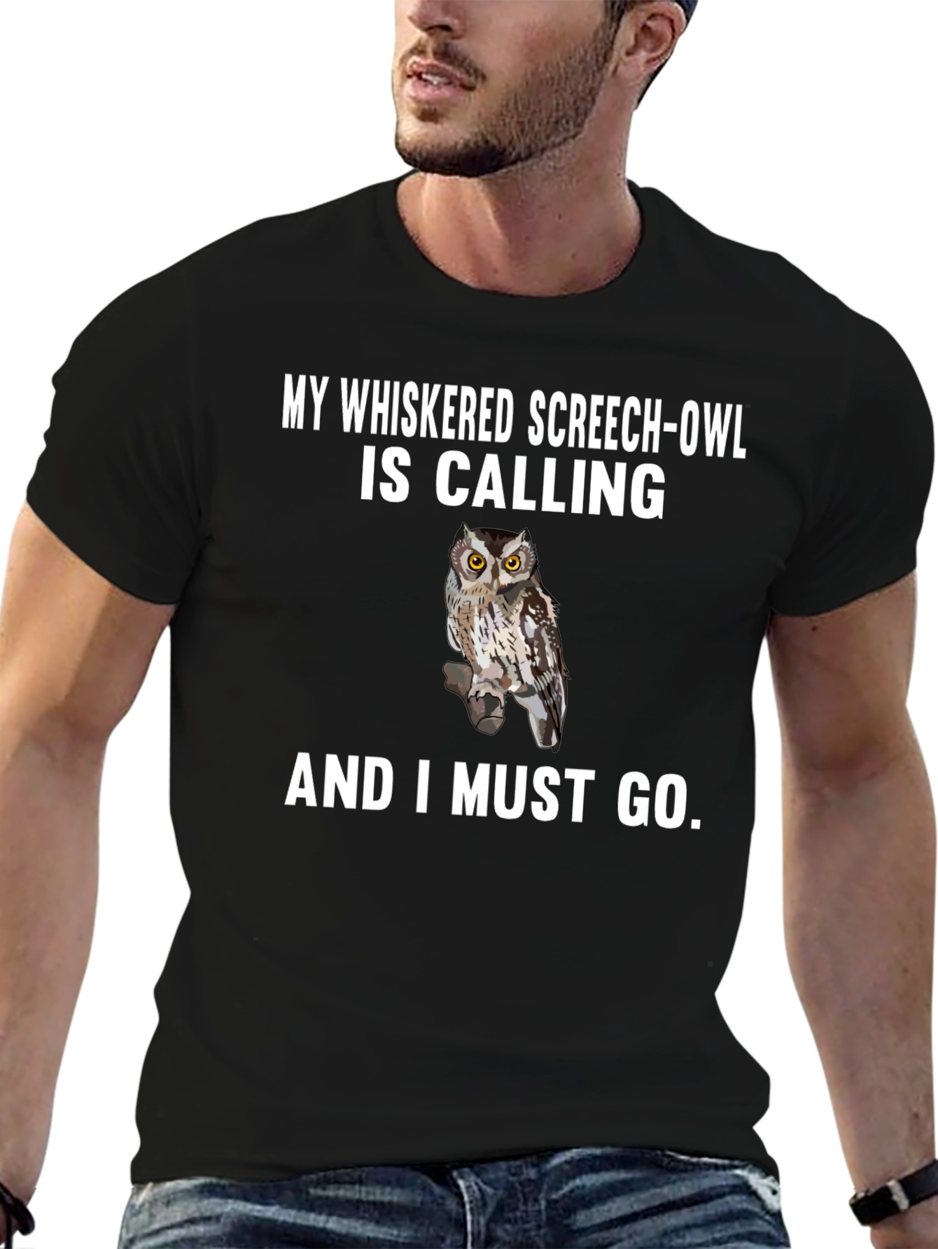 Whiskered Screech-Owl Graphic Tee