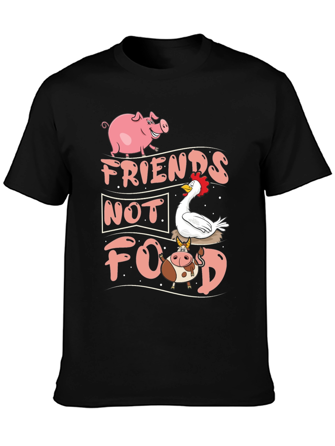 Friends Not Food Graphic T-Shirt