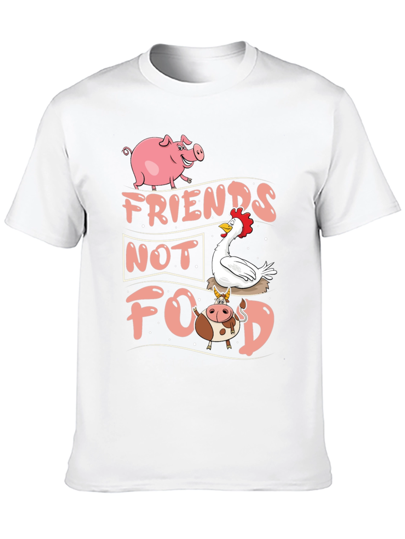 Friends Not Food Graphic T-Shirt