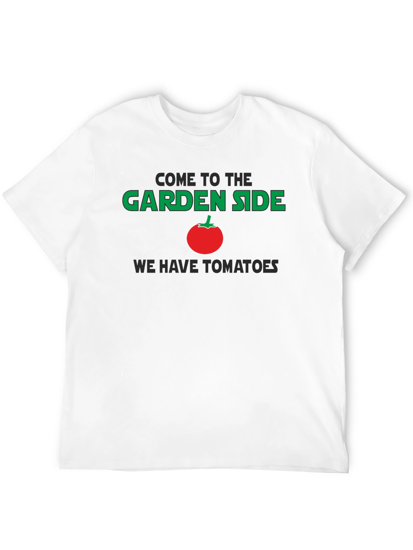 Come to the Garden Side Tomato Graphic T-Shirt