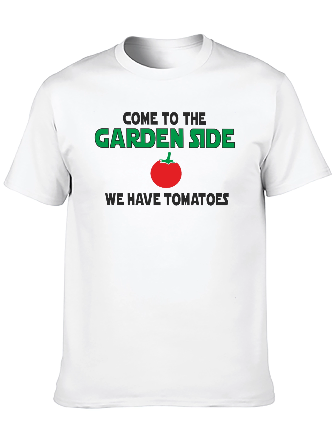 Come to the Garden Side Tomato Graphic T-Shirt