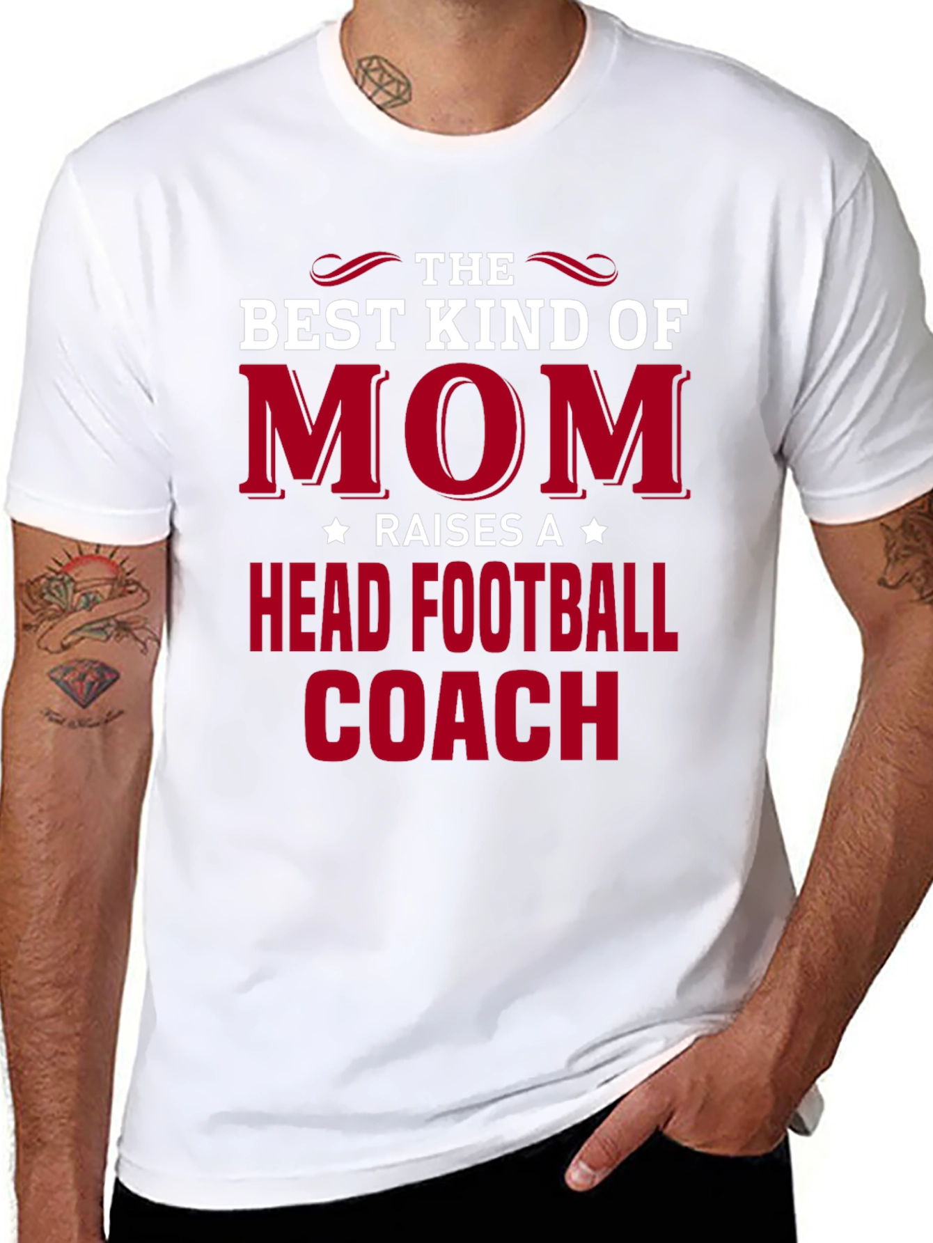 Best Kind of Mom Football Coach Graphic Tee