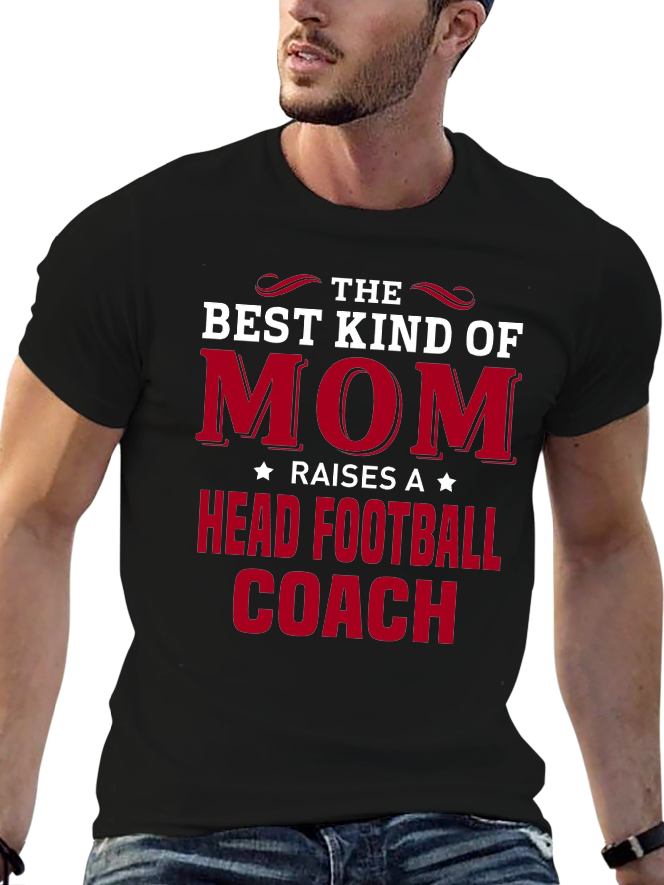 Best Kind of Mom Football Coach Graphic Tee