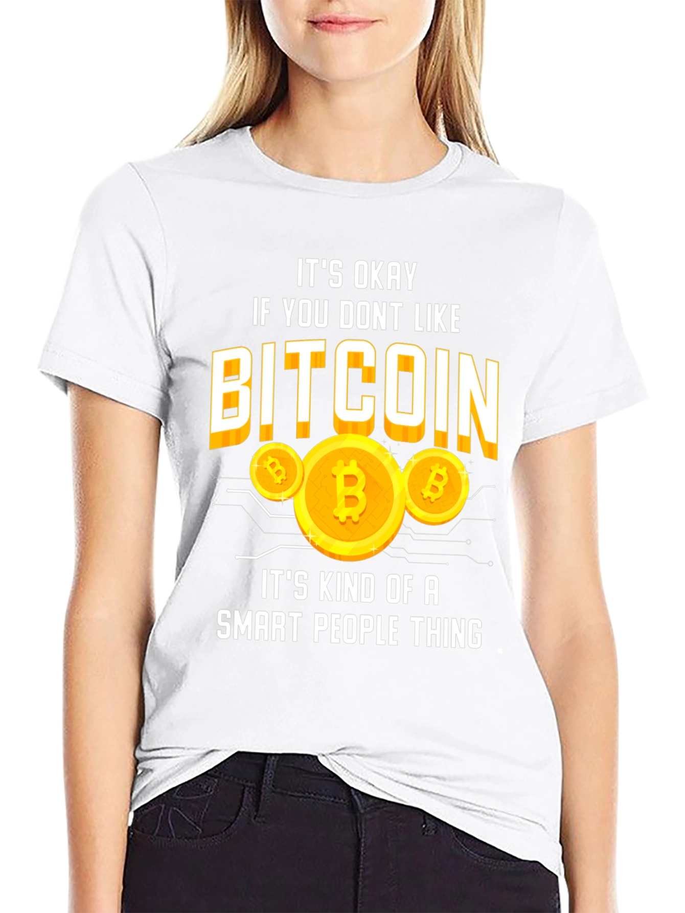 Bitcoin Smart People Thing Graphic T-Shirt