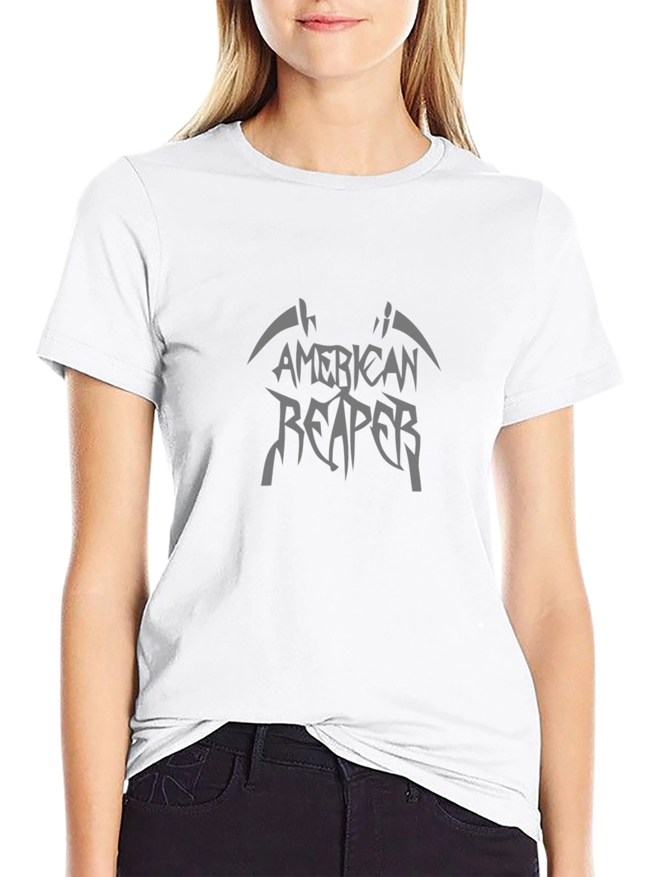 American Reaper Graphic Tee - Black Casual T-Shirt