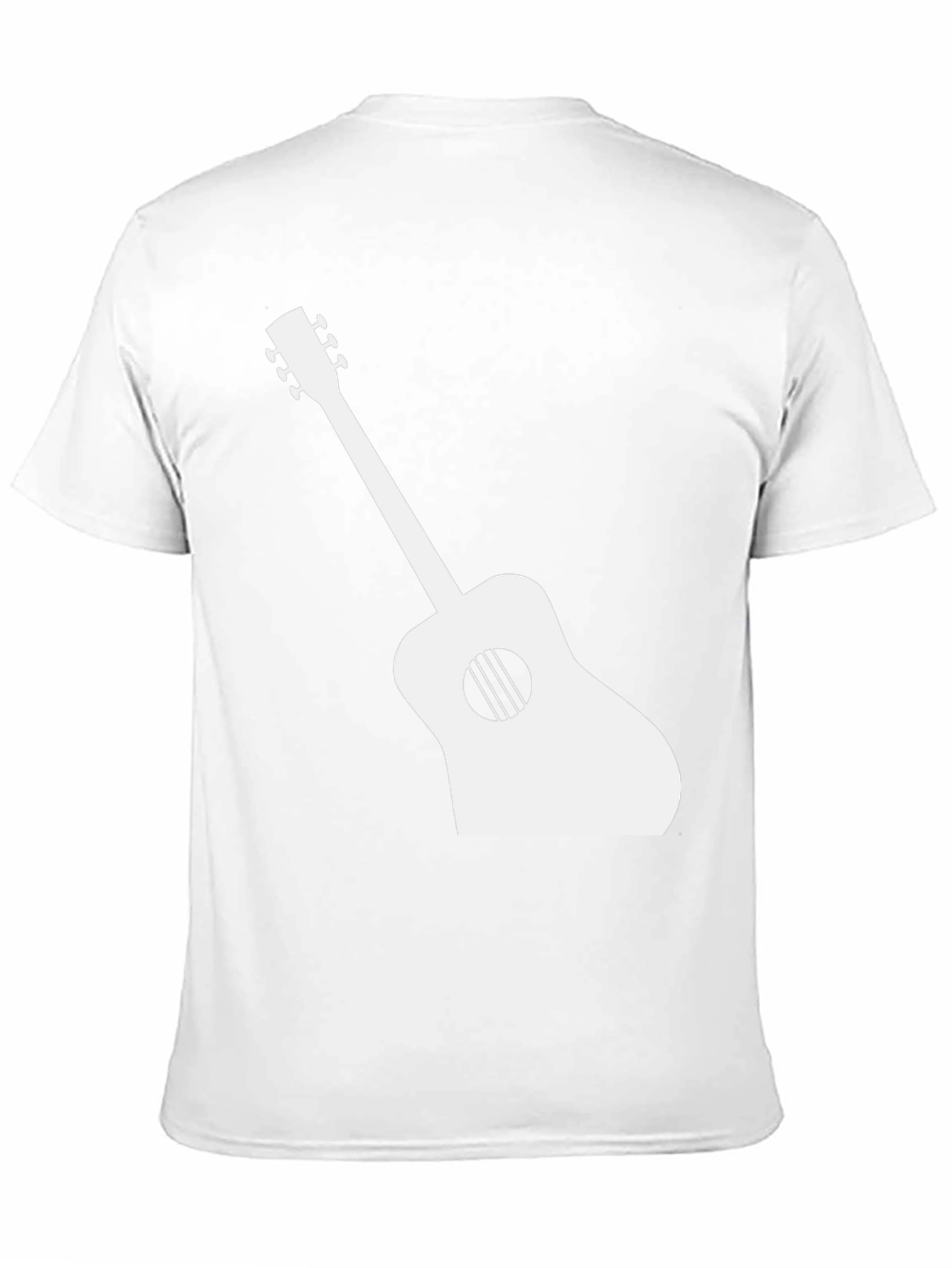 Guitar Graphic Tee - Black Casual T-Shirt