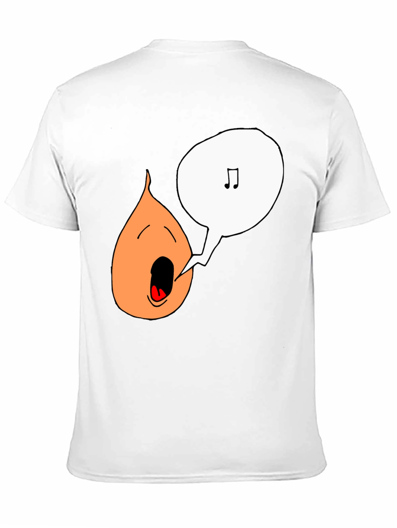 Singing Onion Graphic Tee - Black Cotton T-Shirt