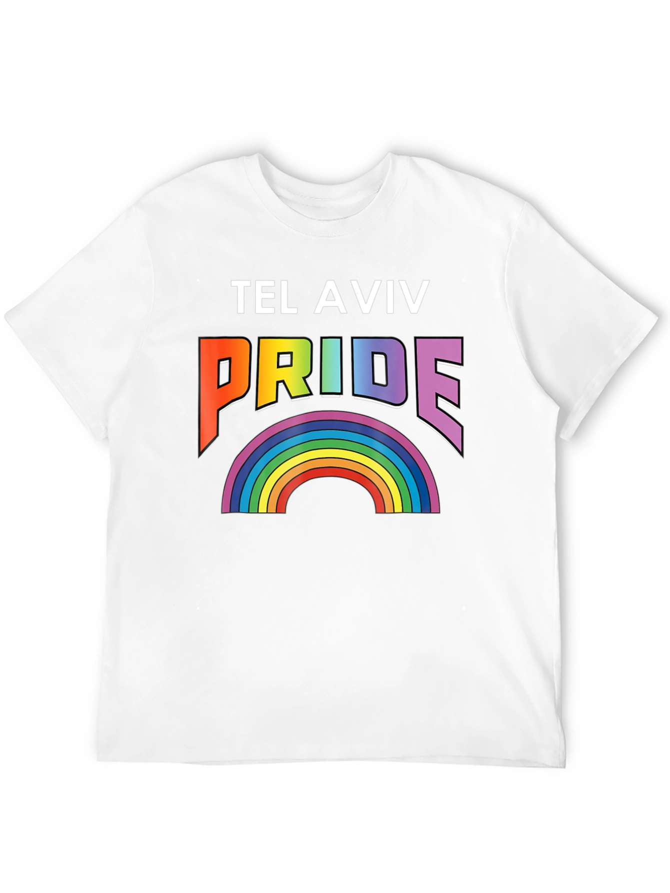 Tel Aviv Pride Rainbow Graphic T-Shirt