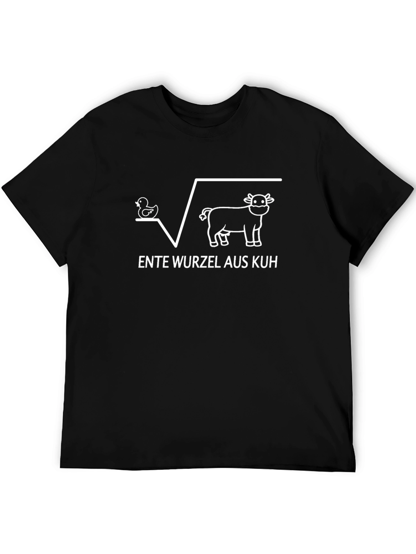 Ente Wurzel Aus Kuh T-Shirt: Funny German Math Pun