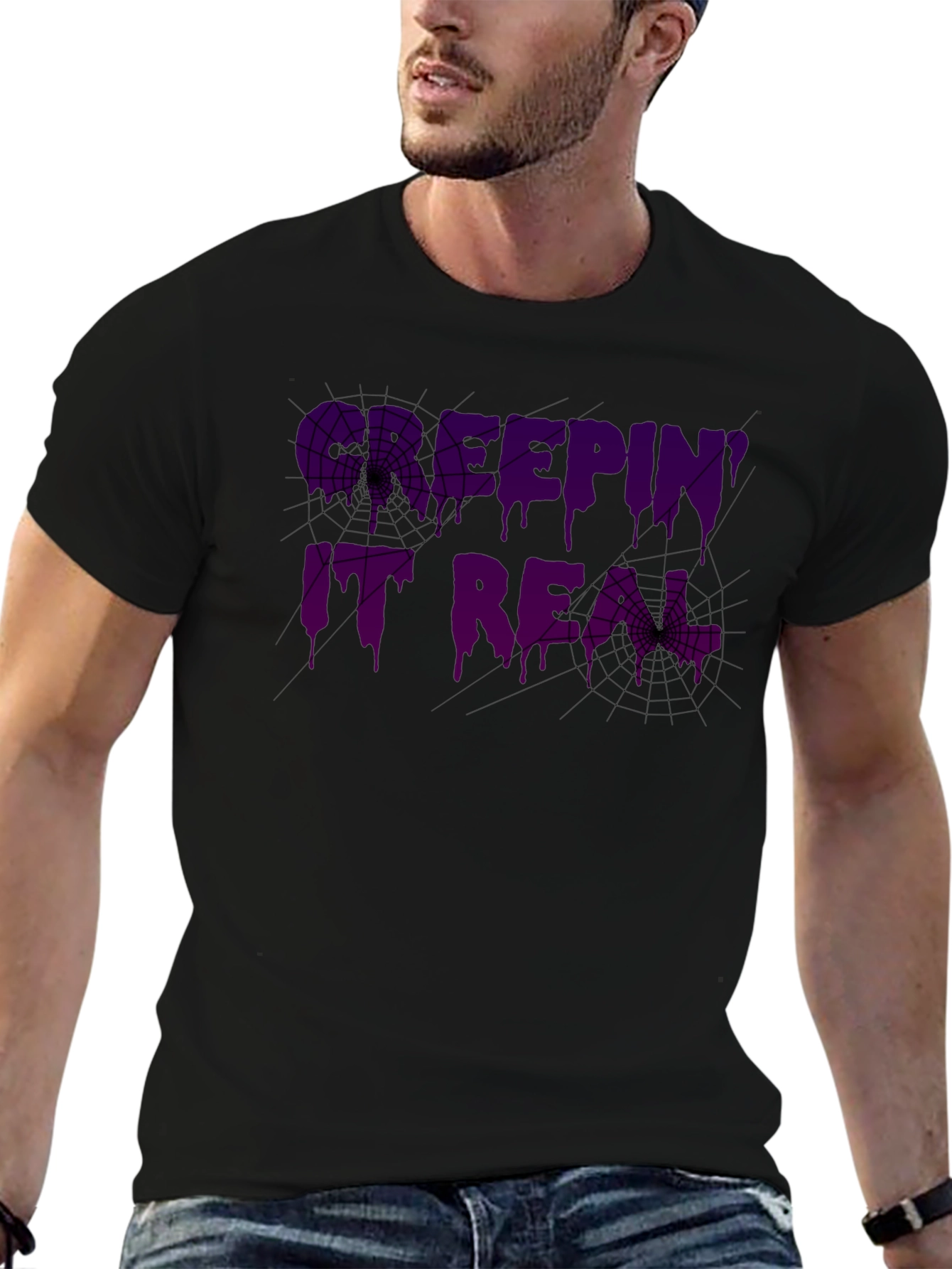 Spooky Keepin it Real Graphic T-Shirt