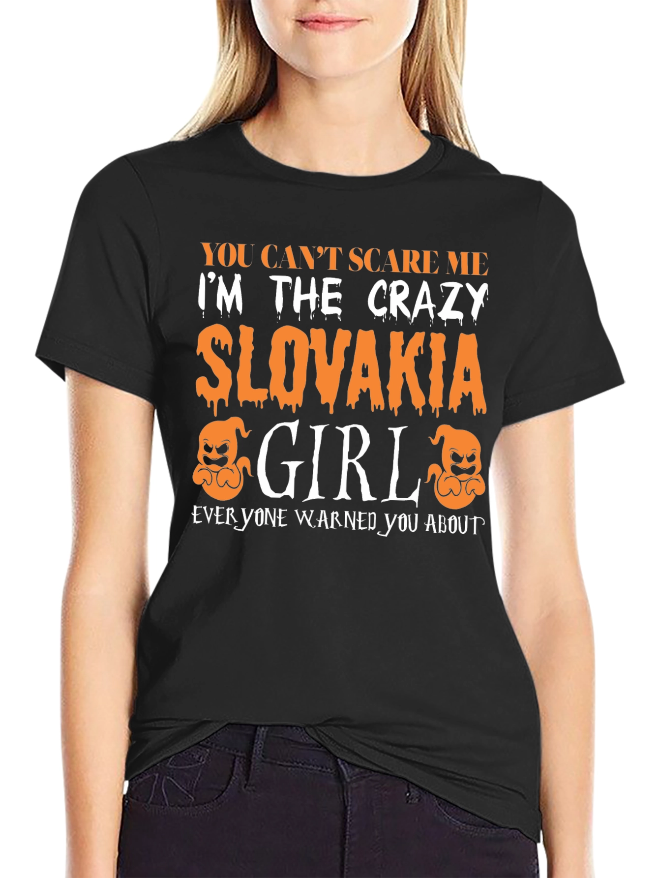 Crazy Slovakia Girl Halloween T-Shirt