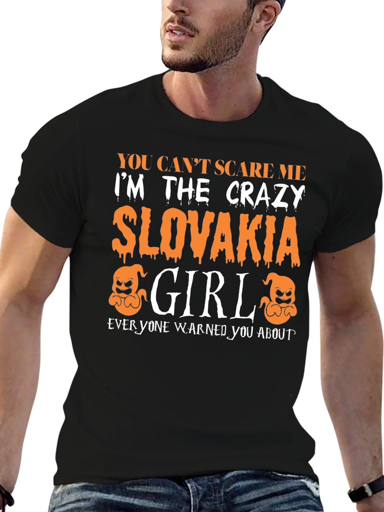 Crazy Slovakia Girl Halloween T-Shirt