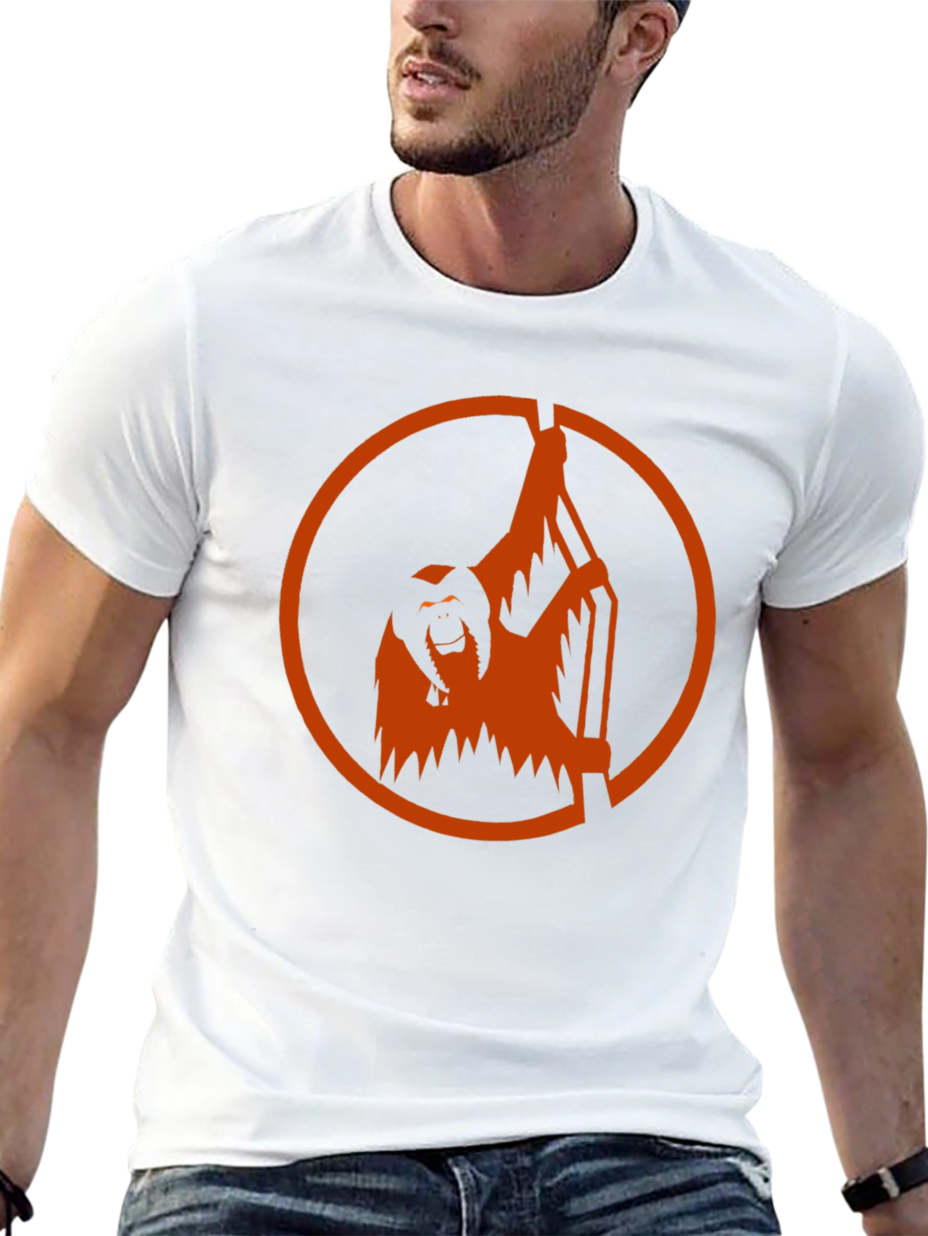 Orangutan Graphic Tee - Black