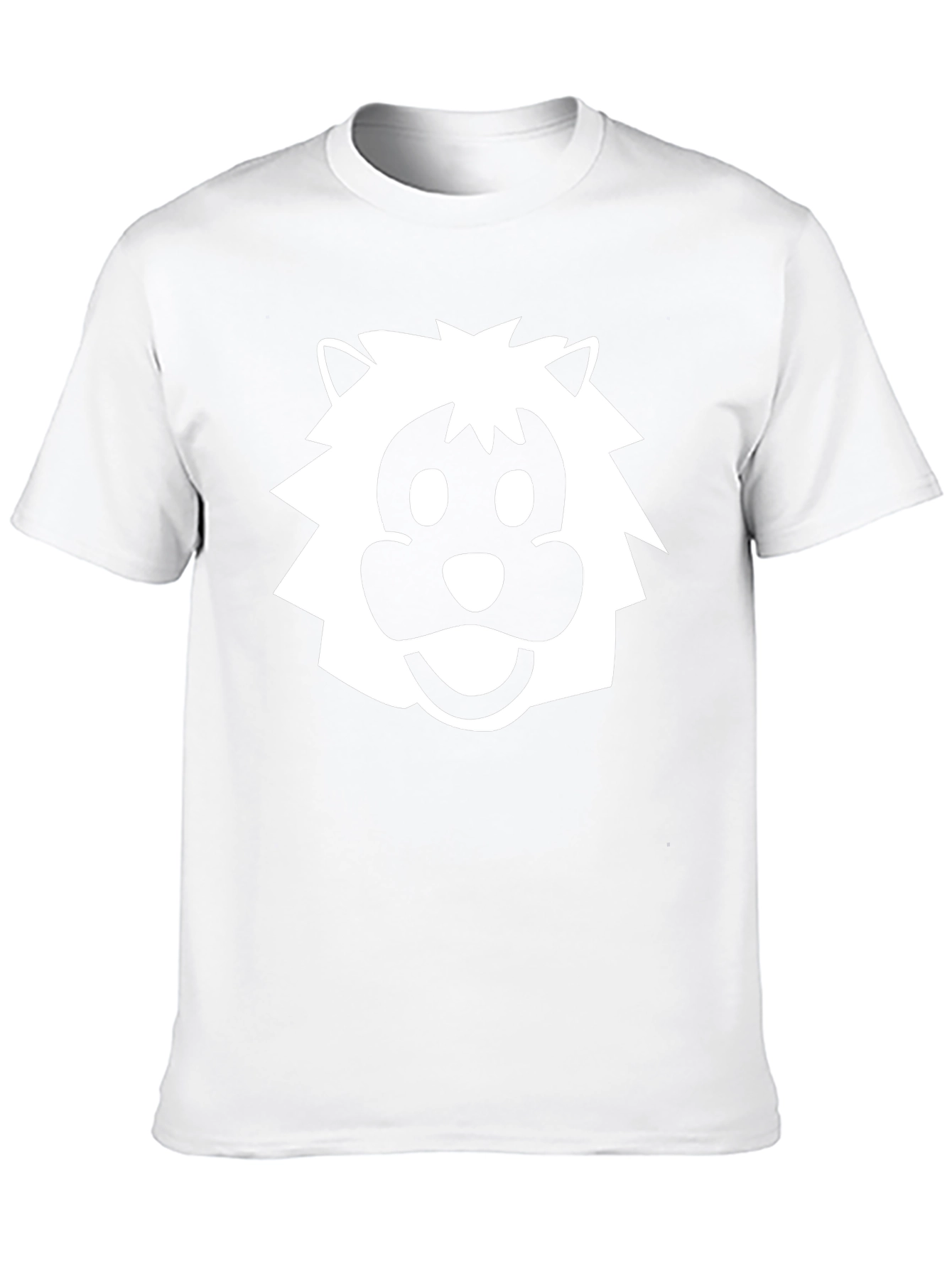 Lion Graphic Tee - Black Cotton T-Shirt