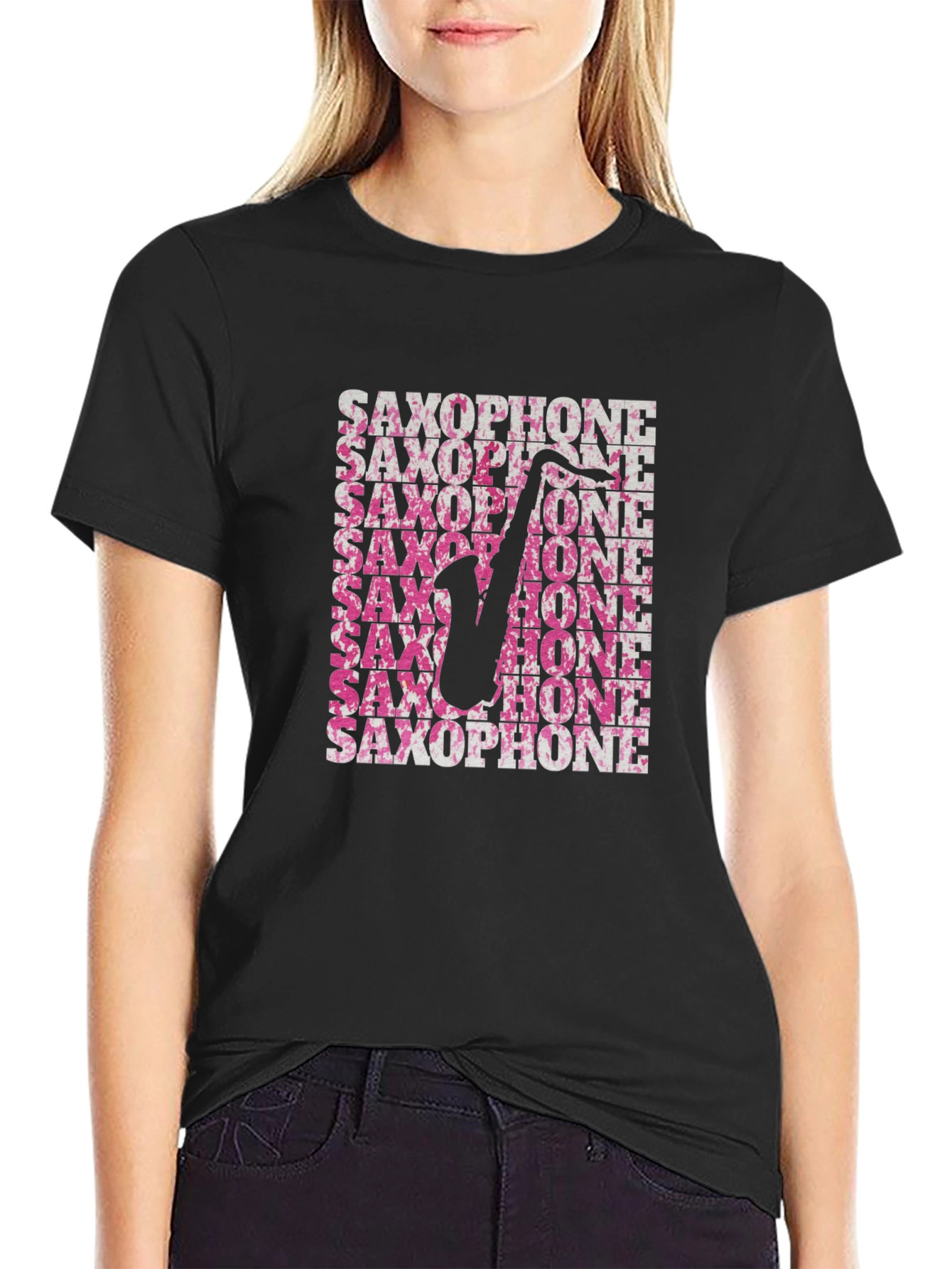 Saxophone Graphic Tee - Mens Music Lover T-Shirt