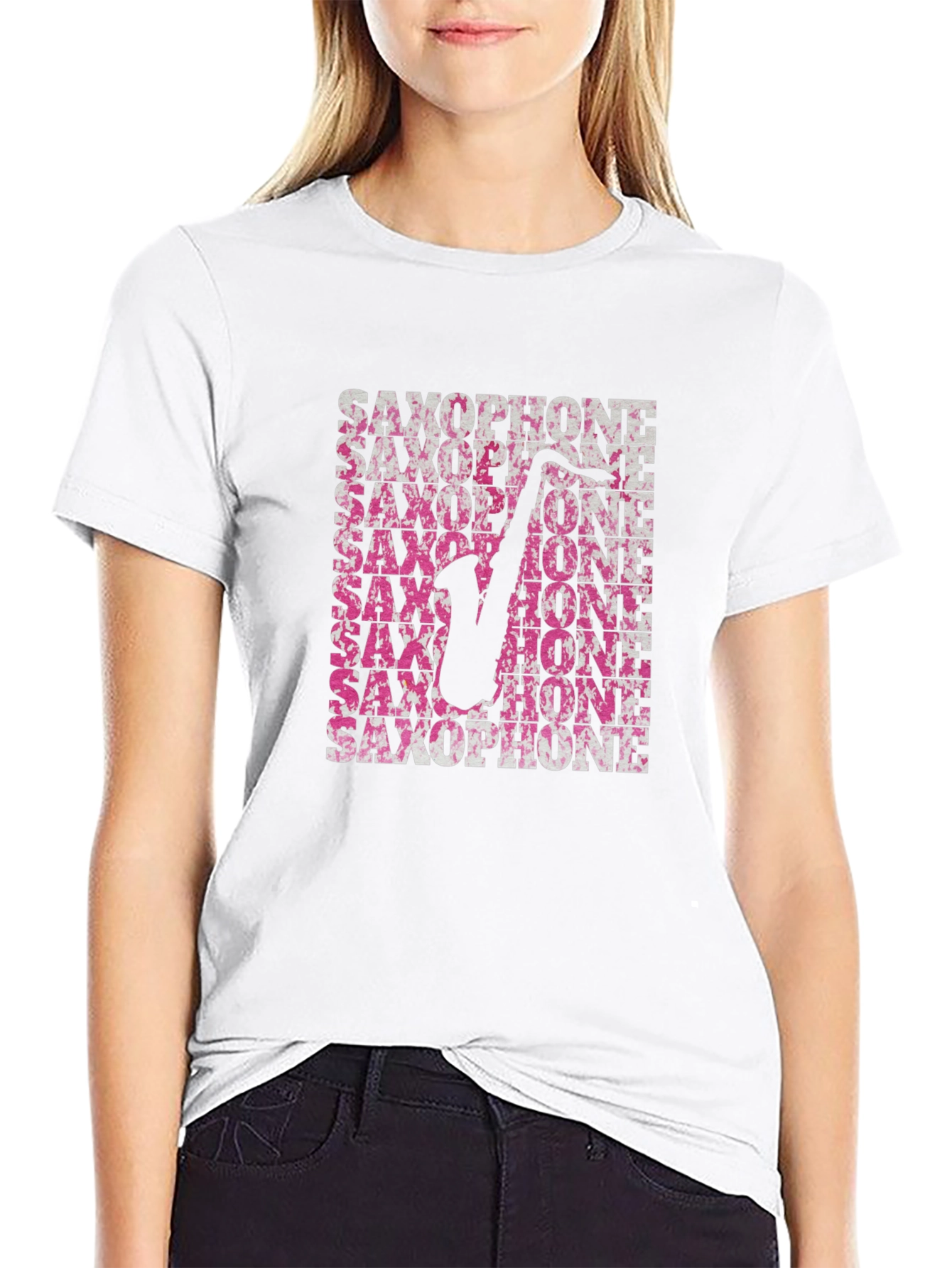 Saxophone Graphic Tee - Mens Music Lover T-Shirt