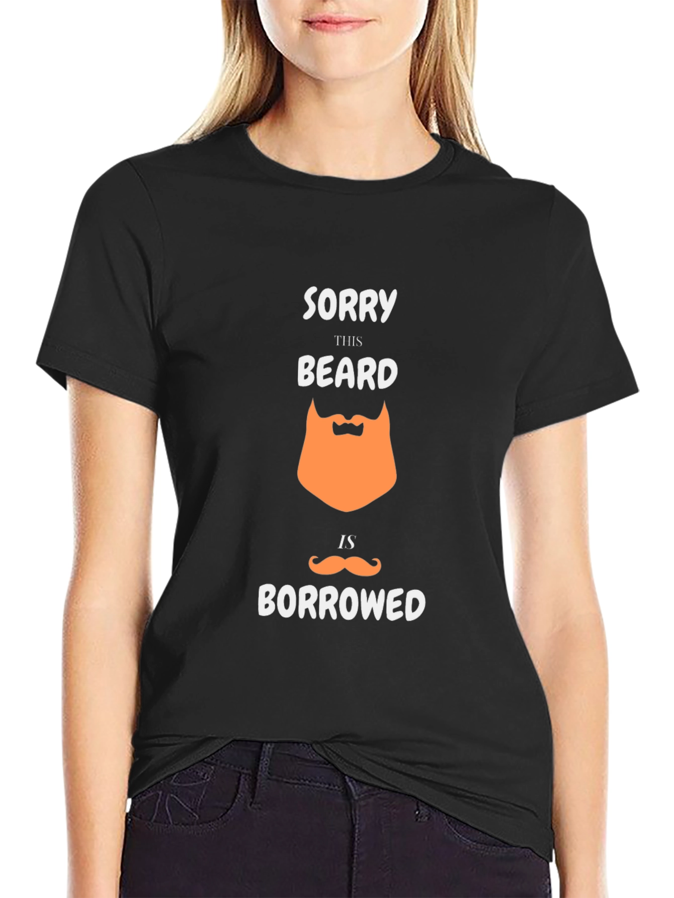 Funny Borrowed Beard Graphic T-Shirt