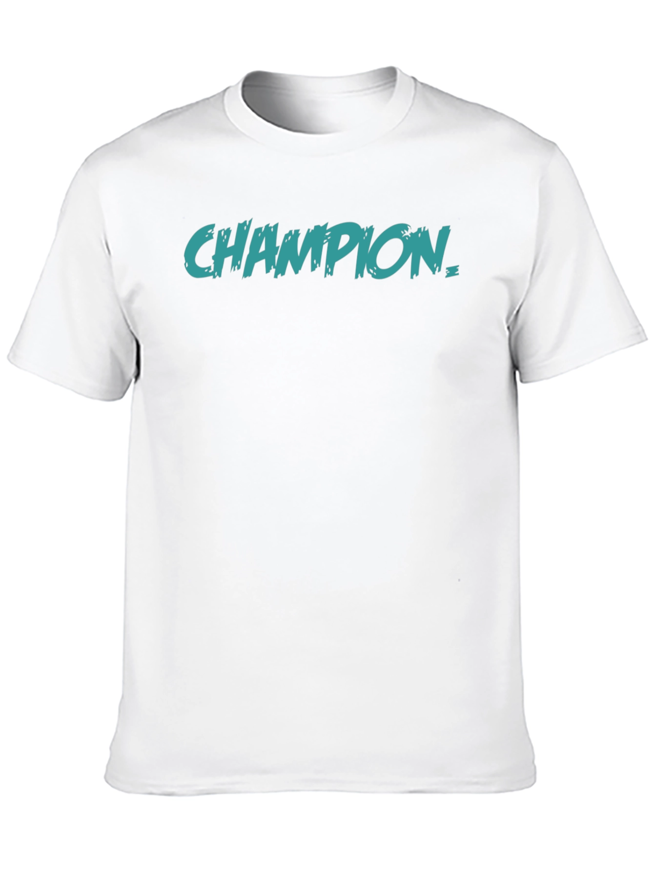 Champion Graphic Tee - Mens Black Cotton T-Shirt