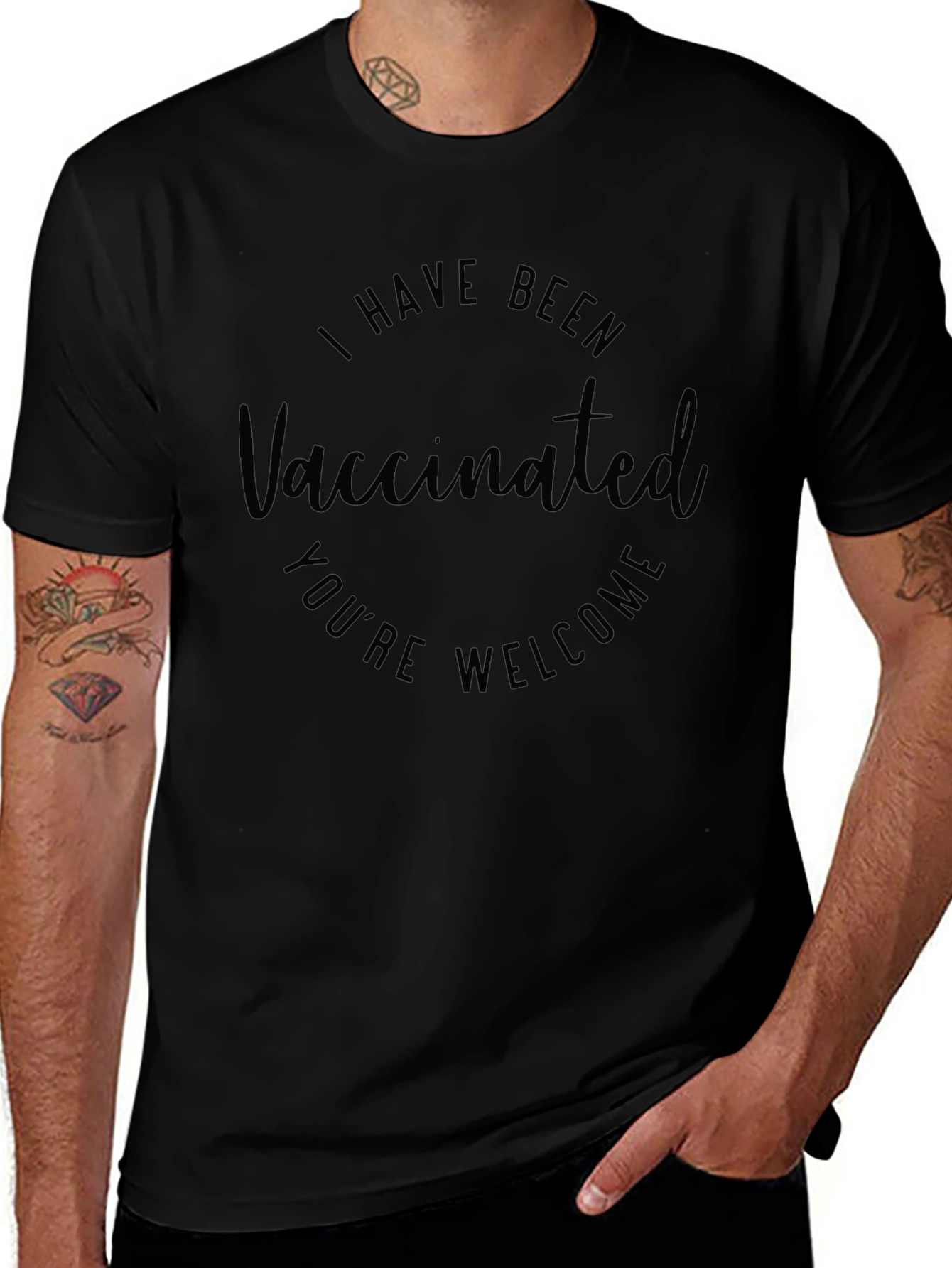 Vaccinated T-Shirt - Youre Welcome Funny Vaccinated Tee