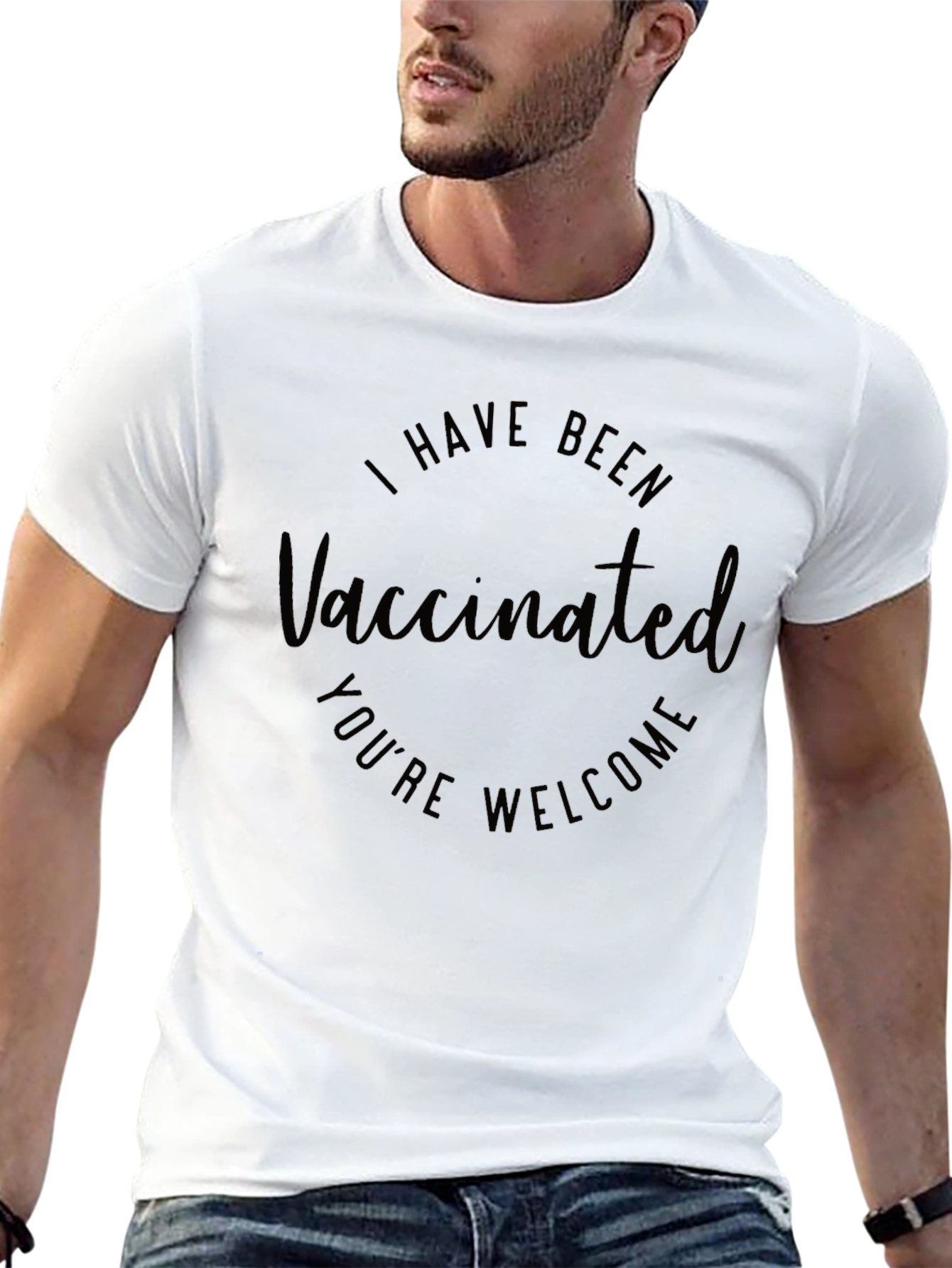 Vaccinated T-Shirt - Youre Welcome Funny Vaccinated Tee
